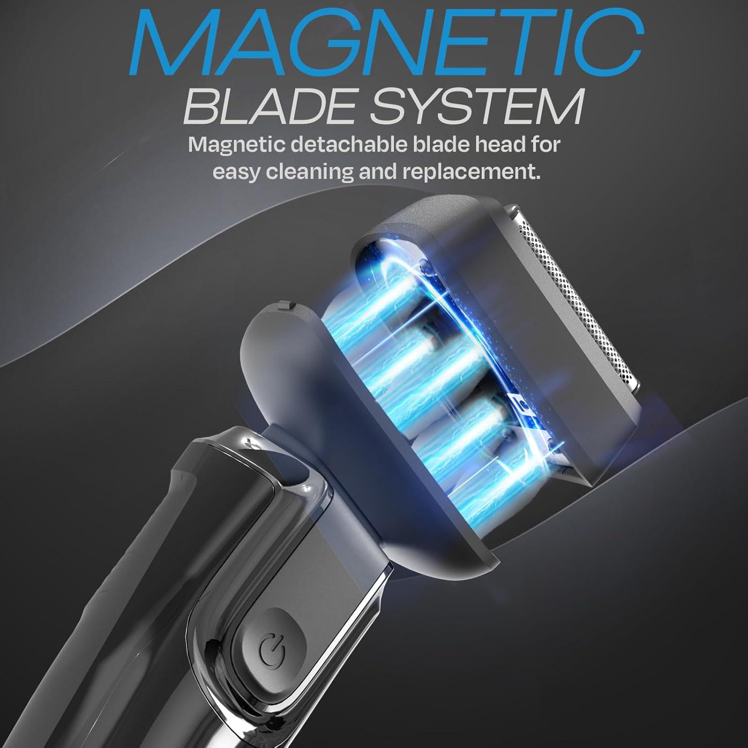 Afeitadora Eléctrica Hummingbird MK7 4 Cuchillas USB-C Impermeable