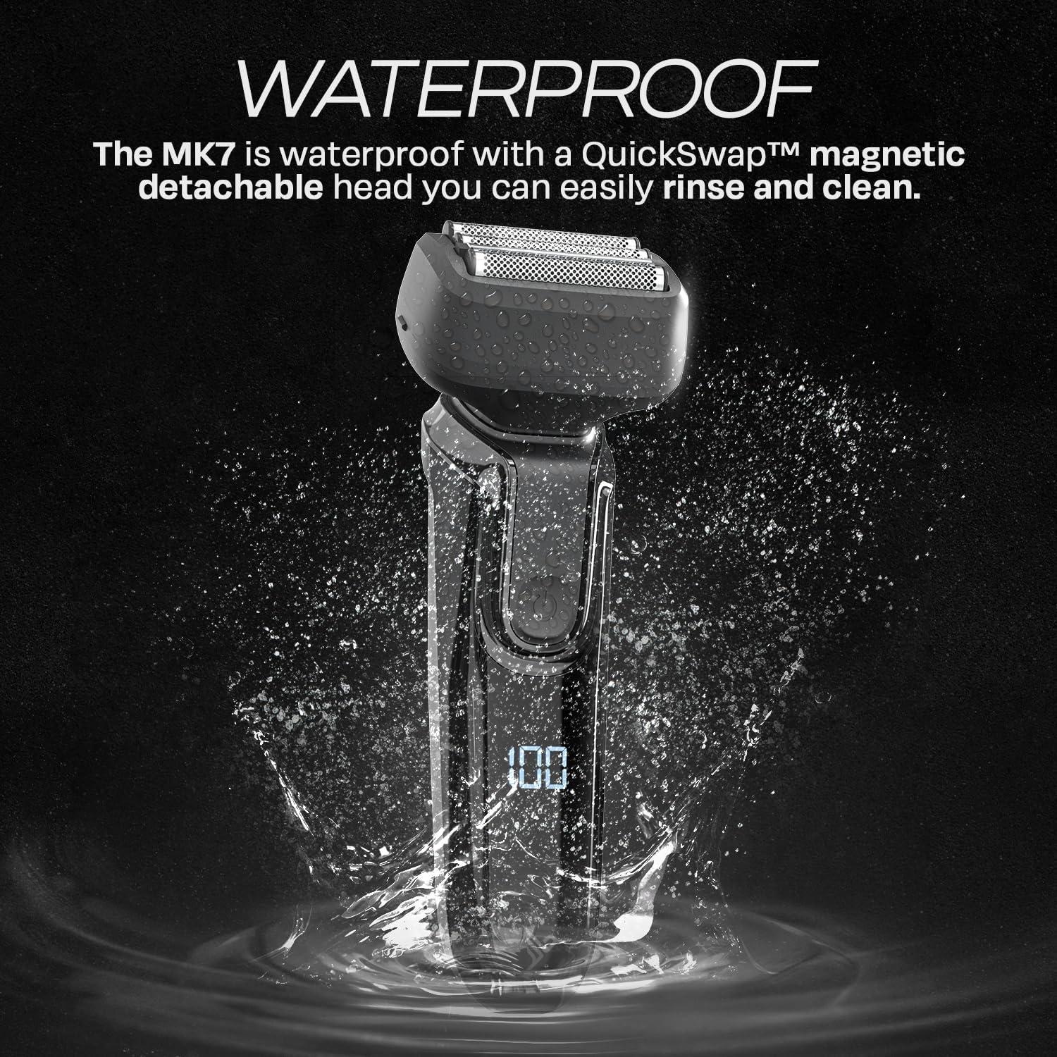 Afeitadora Eléctrica Hummingbird MK7 4 Cuchillas USB-C Impermeable