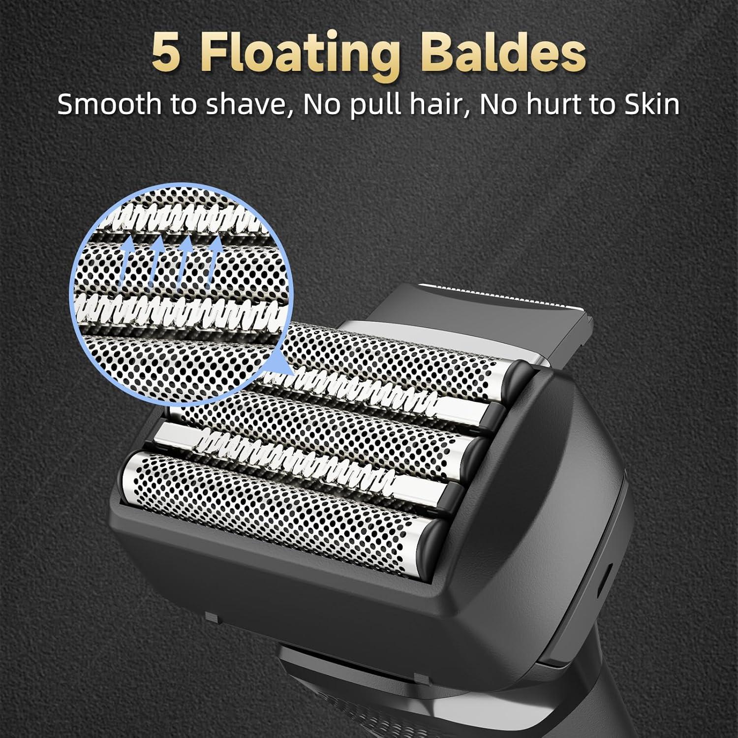 Afeitadora eléctrica RUIBO MS-2408 5 cuchillas impermeable