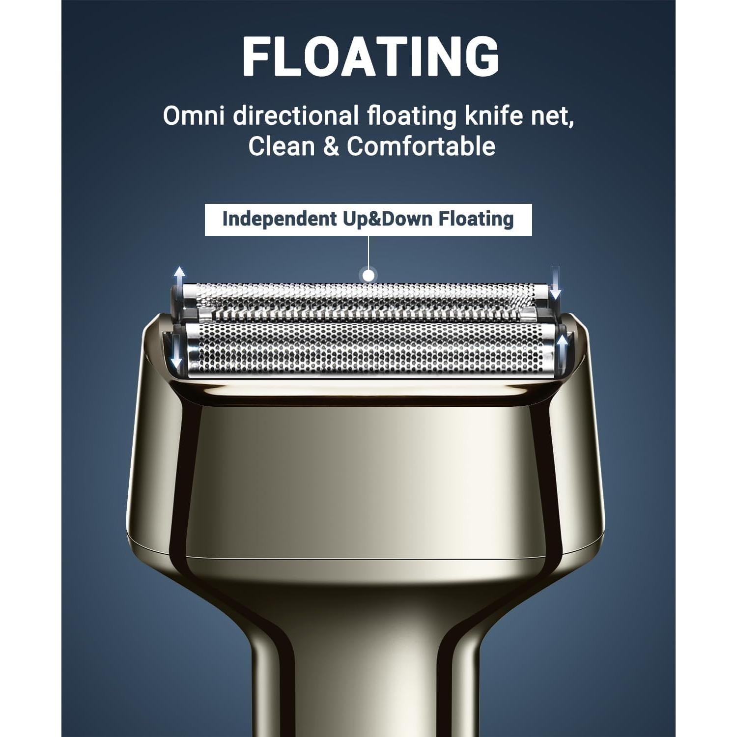 Afeitadora eléctrica recargable Haosens TXD01-S701 IPX7