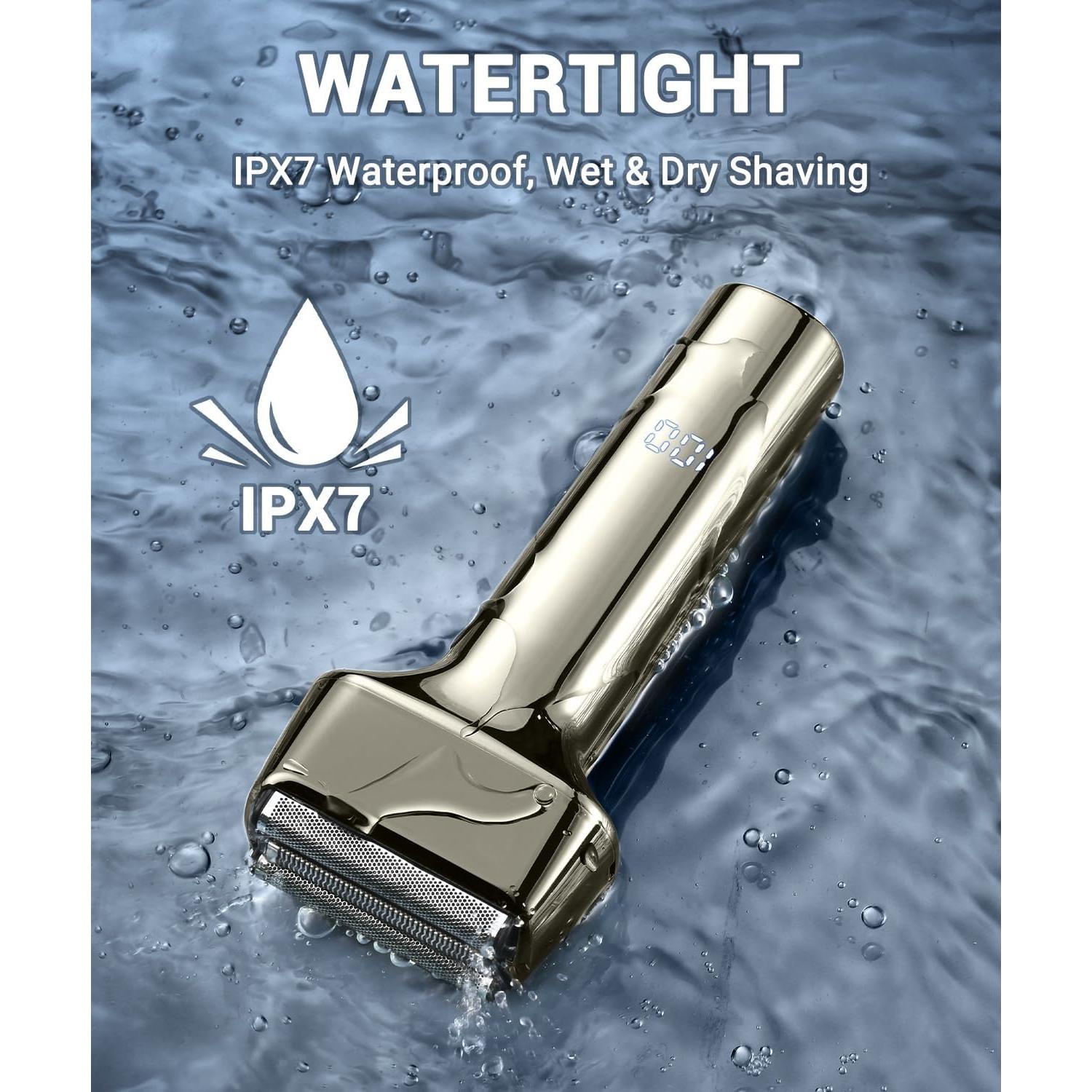 Afeitadora eléctrica recargable Haosens TXD01-S701 IPX7