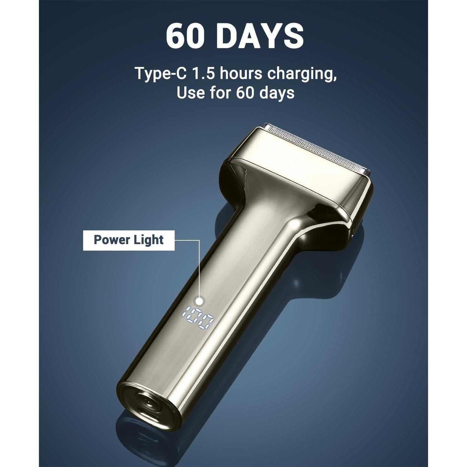 Afeitadora eléctrica recargable Haosens TXD01-S701 IPX7