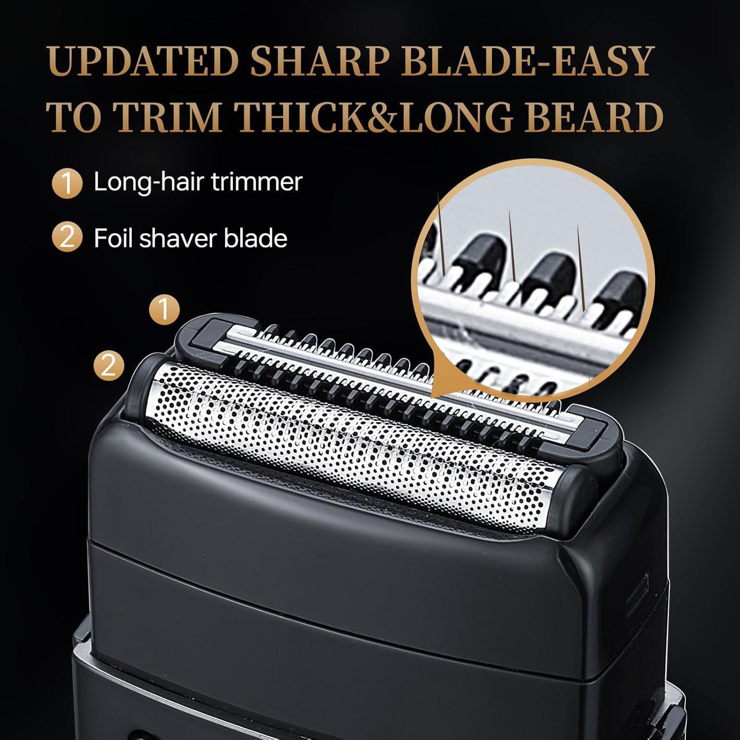 Afeitadora Eléctrica RESNOMI para Hombres, IPX7, 2 Cuchillas