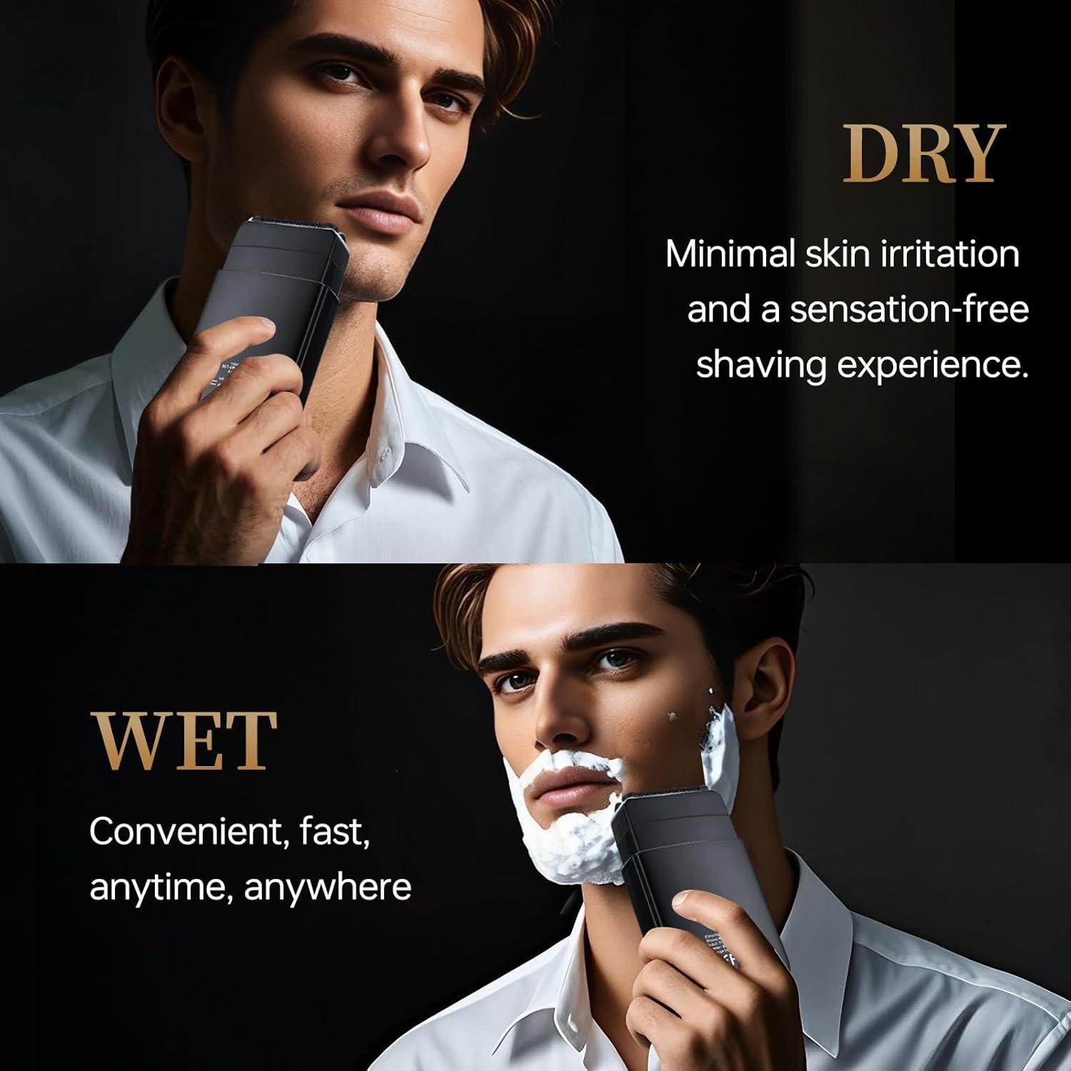 Afeitadora Eléctrica RESNOMI para Hombres, IPX7, 2 Cuchillas