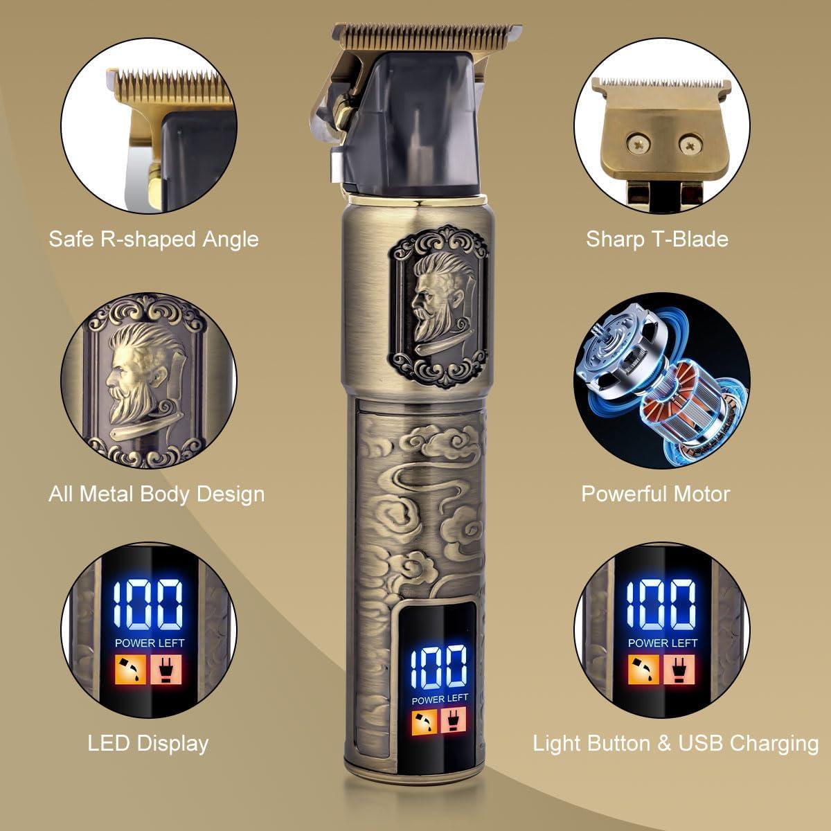 Kit Afeitadora de Lámina Hatteker 2 en 1 para Hombre