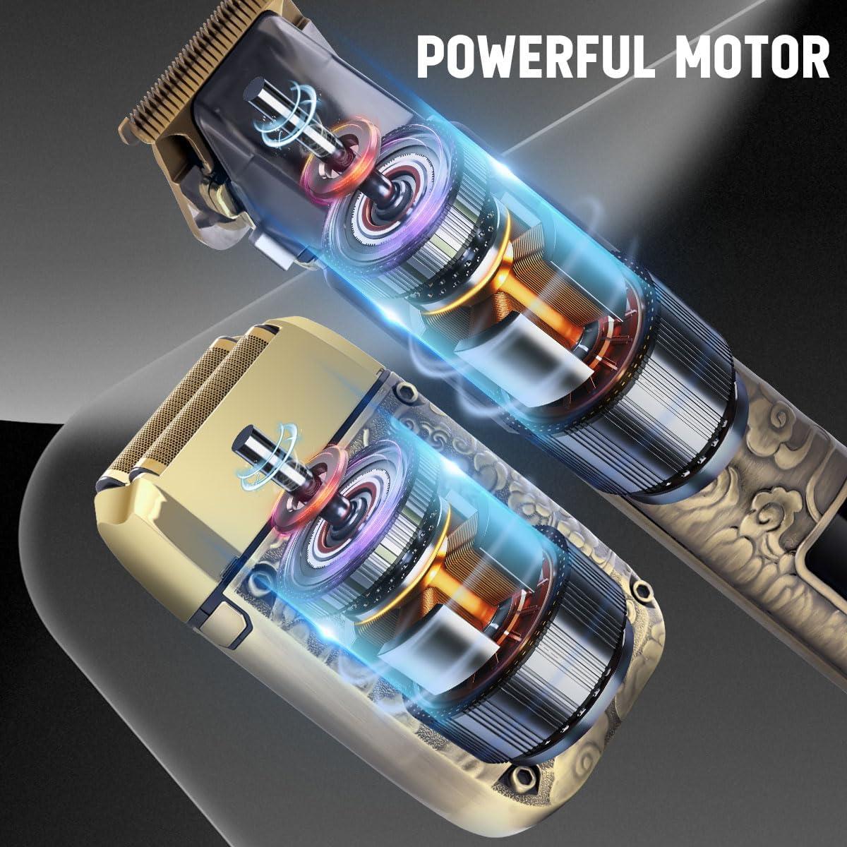 Kit Afeitadora de Lámina Hatteker 2 en 1 para Hombre