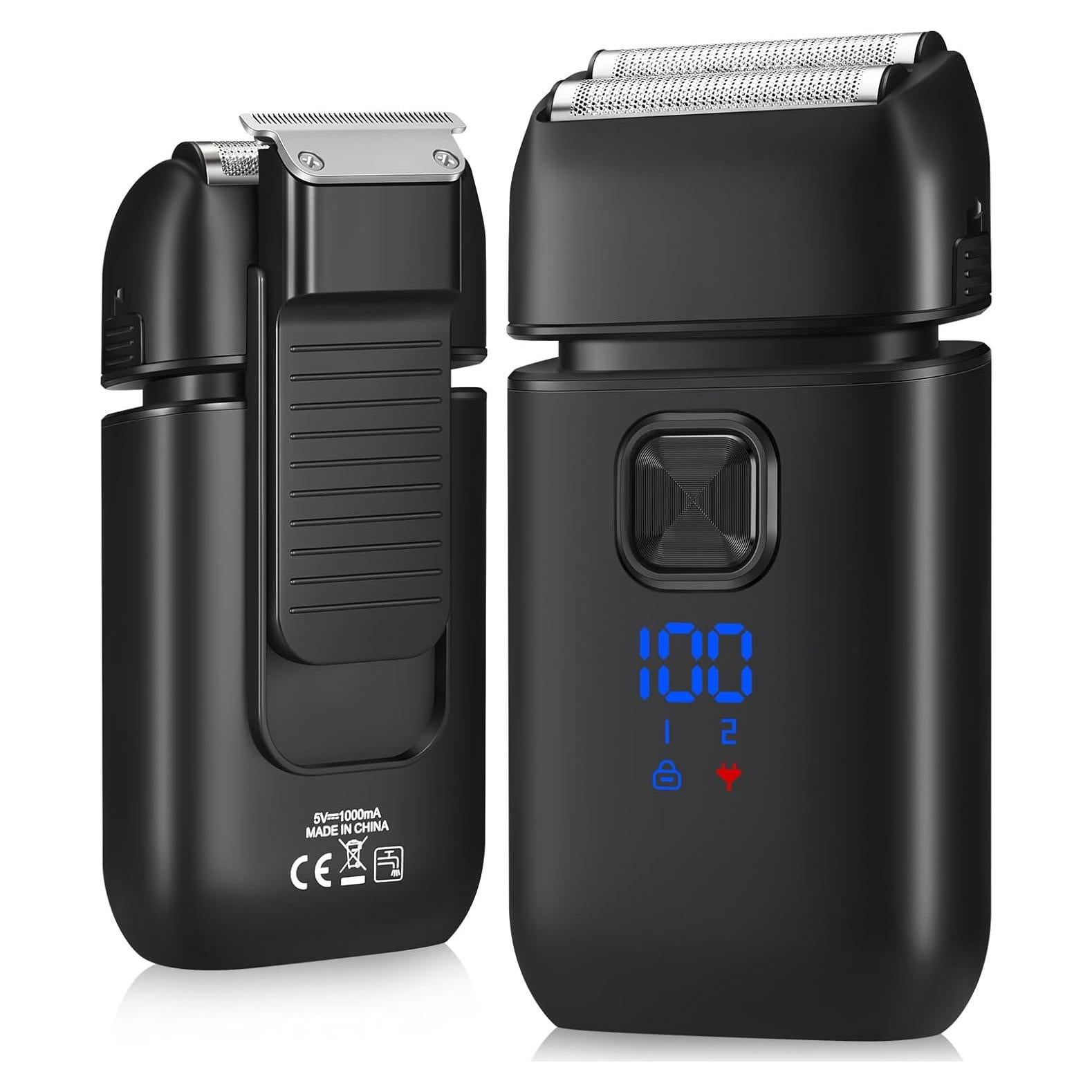 Afeitadora Eléctrica Haosens TXD01-S701 con Recortadora y 120 min