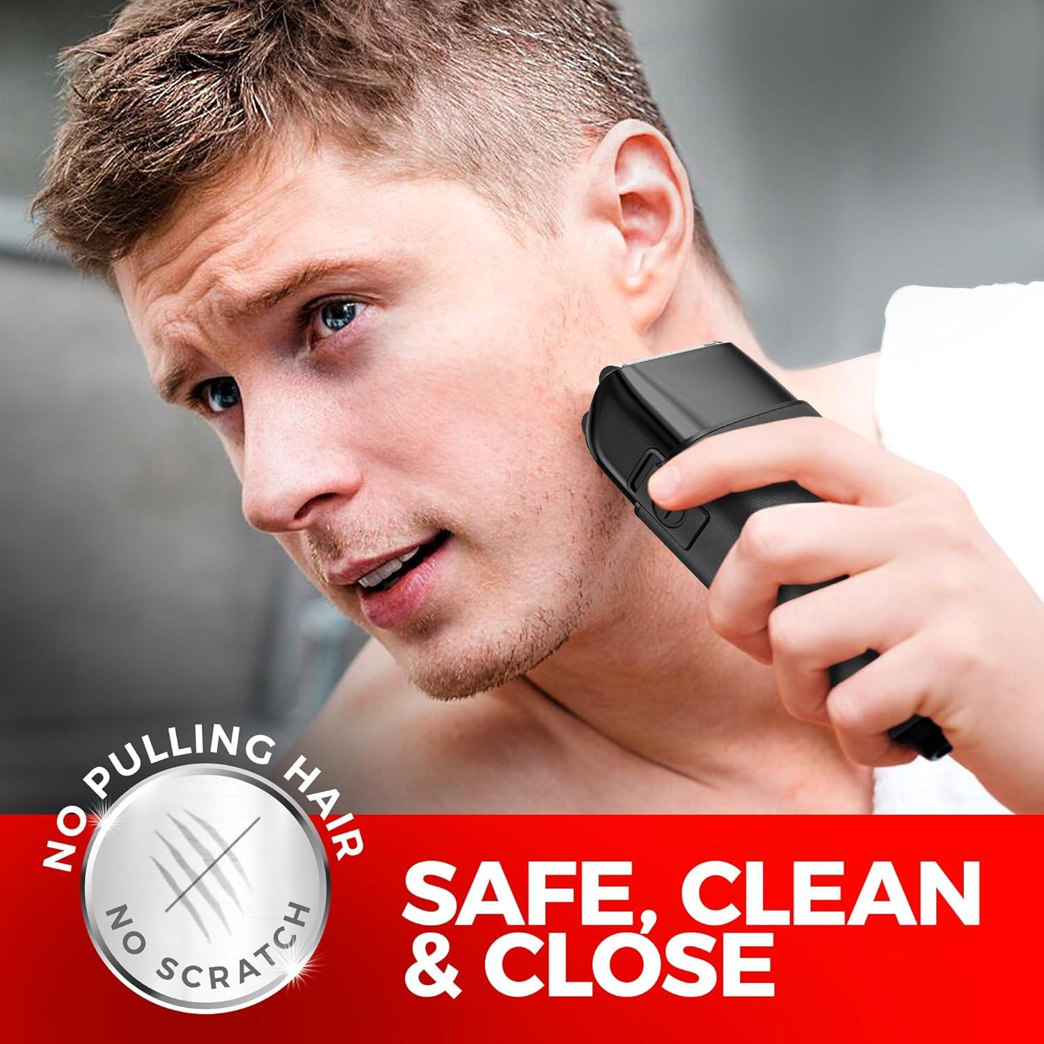 Maquinilla de Afeitar OVLUX GX1 3 Cuchillas Inalámbrica Metal