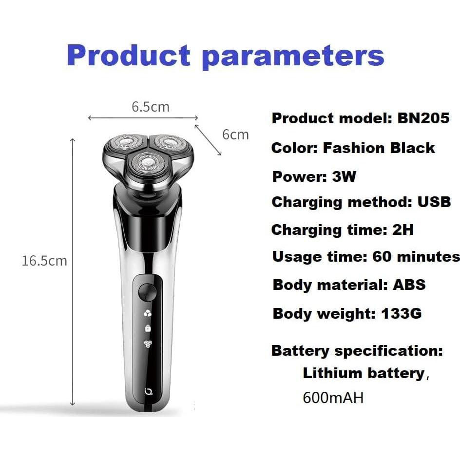 Afeitadora eléctrica Suarncor SK-5000 recargable IPX7