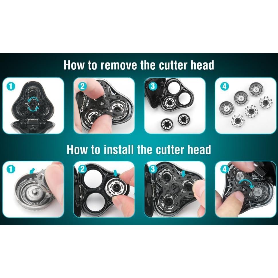 Afeitadora eléctrica Suarncor SK-5000 recargable IPX7