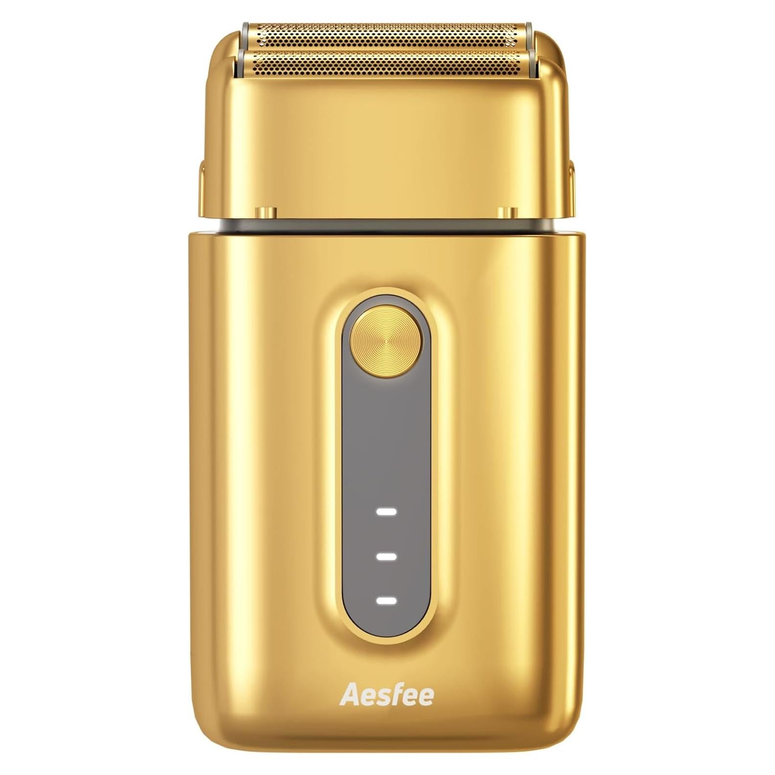 Afeitadora eléctrica Aesfee AF-8058N para hombres - Doble lámina, recargable USB-C, a prueba de agua