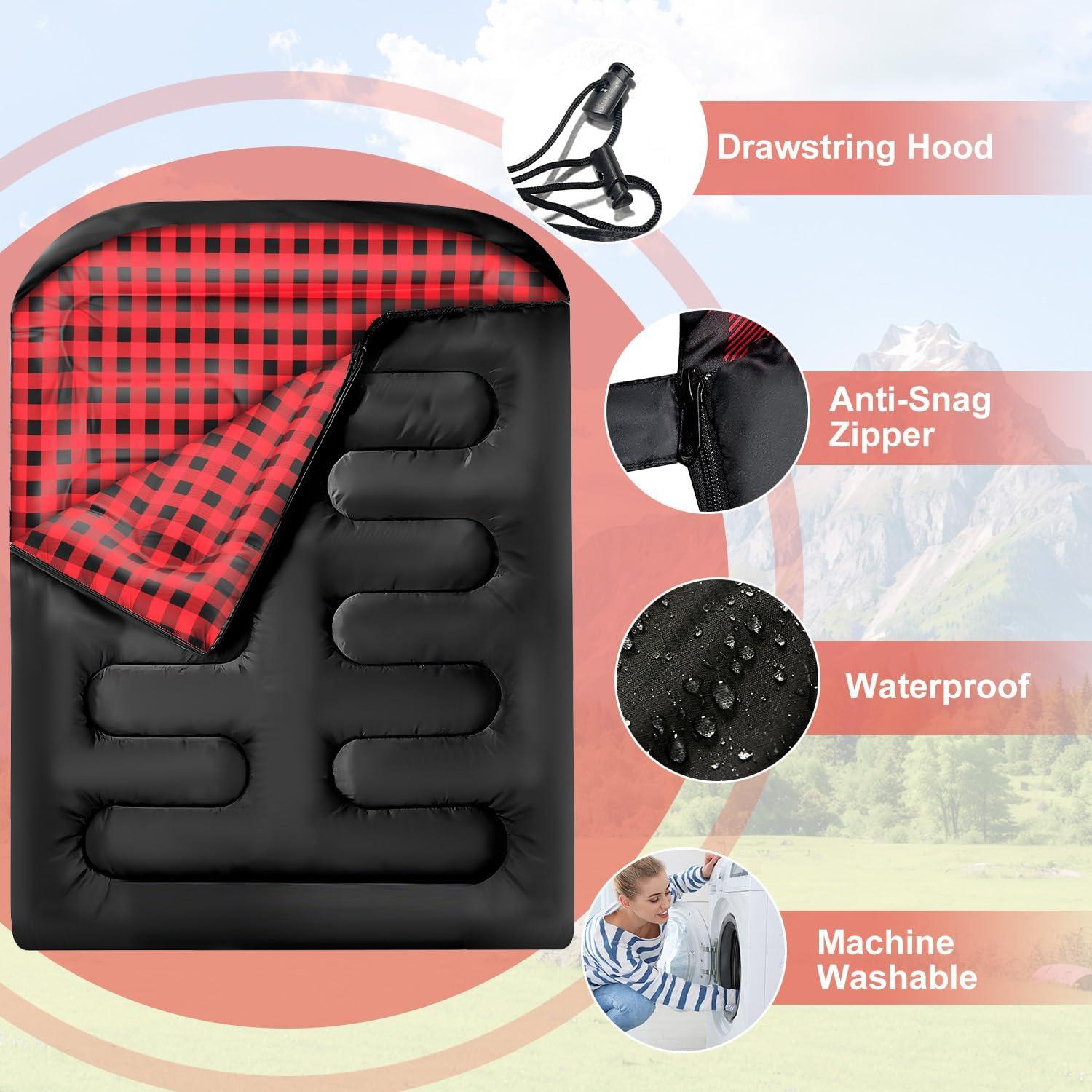 Saco de dormir doble Airopr 240x150 cm para 2 personas