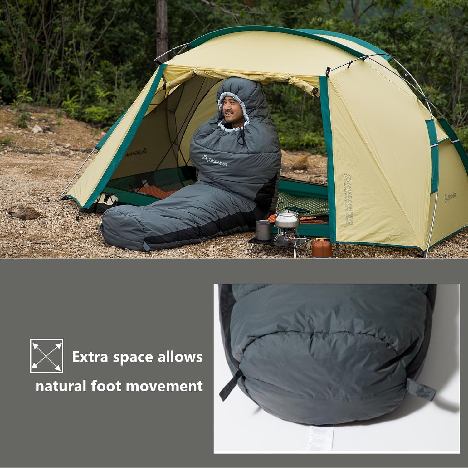 Saco de dormir tipo momia BISINNA SL093 para adultos -10 a 5°C