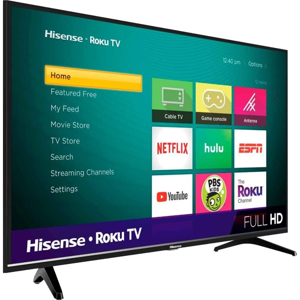 Televisor LED Inteligente Hisense 40H4F 101.6 cm 1080p Roku TV
