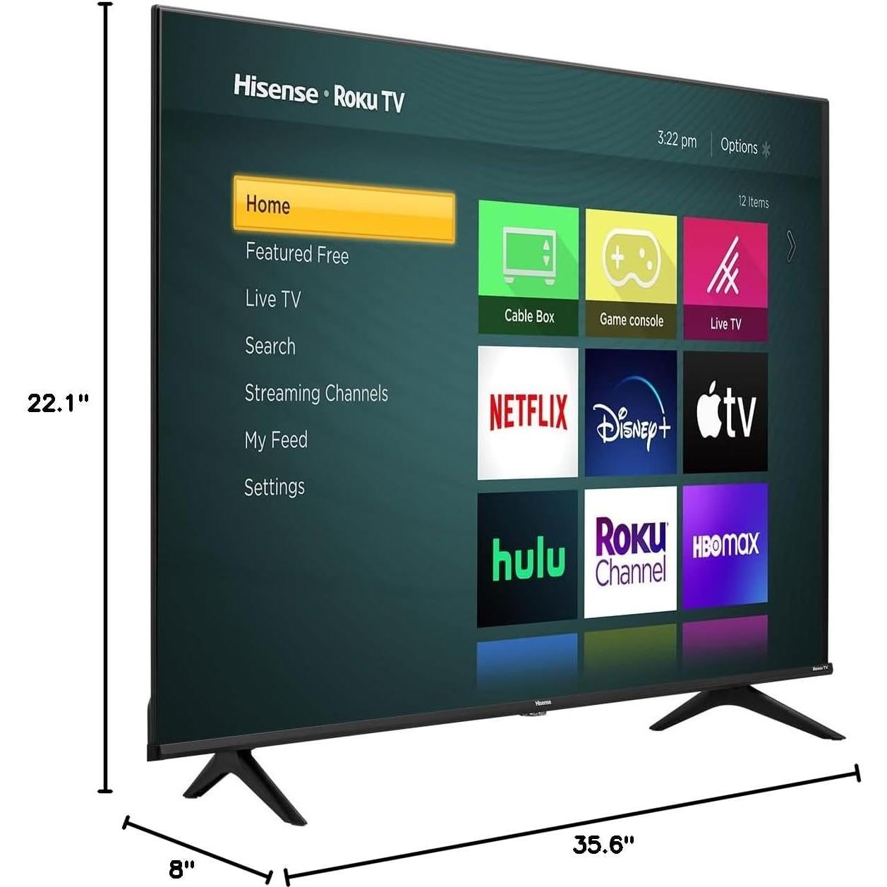 Televisor LED Inteligente Hisense 40H4F 101.6 cm 1080p Roku TV