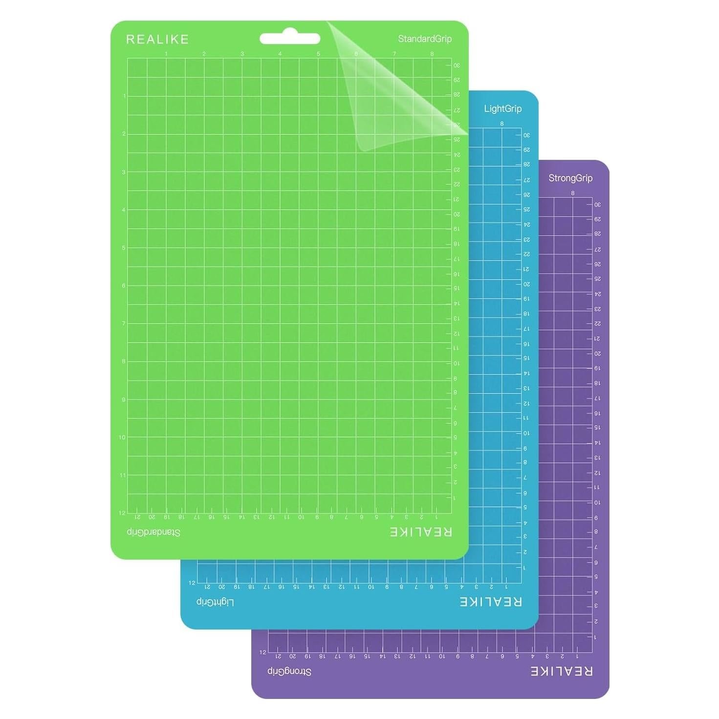 Mats de Corte REALIKE 8.5x12 para Cricut Joy Xtra - 3 Piezas