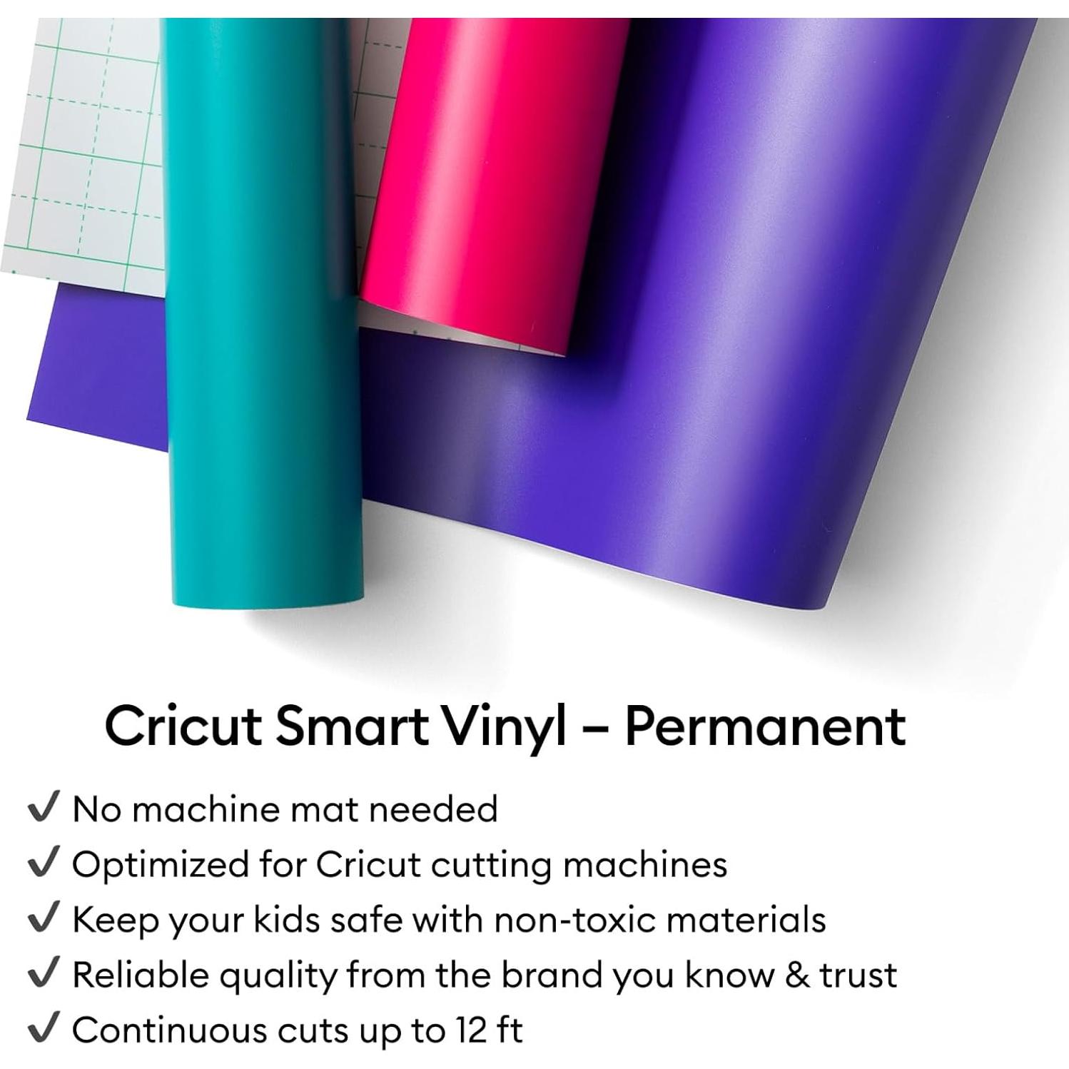 Vinilo Permanente Inteligente Cricut Joy Xtra 6 Hojas 24.1x61cm