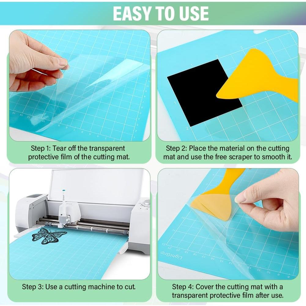 3 Mats de Corte Kryslanix para Cri-cut Joy Xtra 35.4x24cm