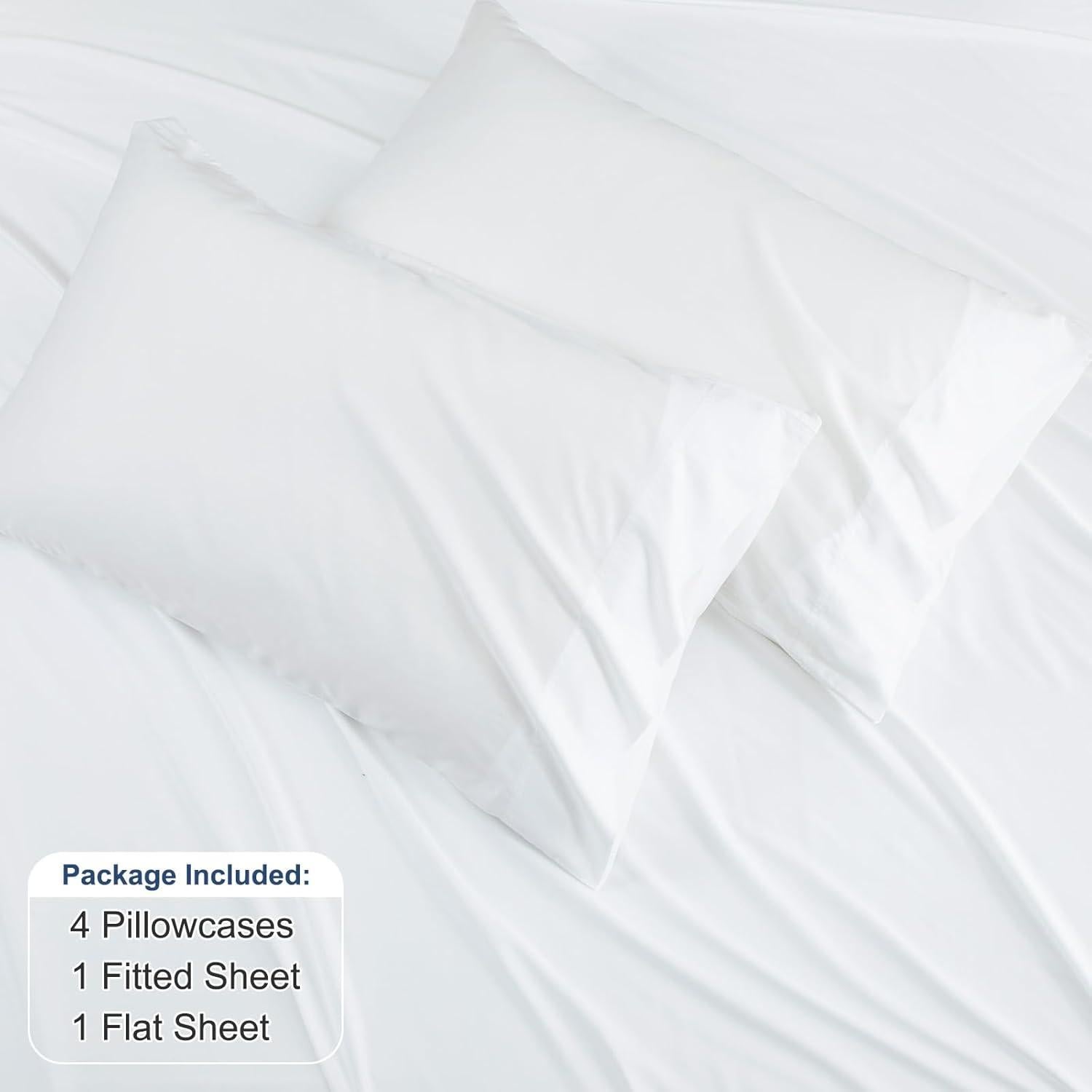 Juego de Sábanas de Enfriamiento 6PCS Queen David's Home 100% Rayón