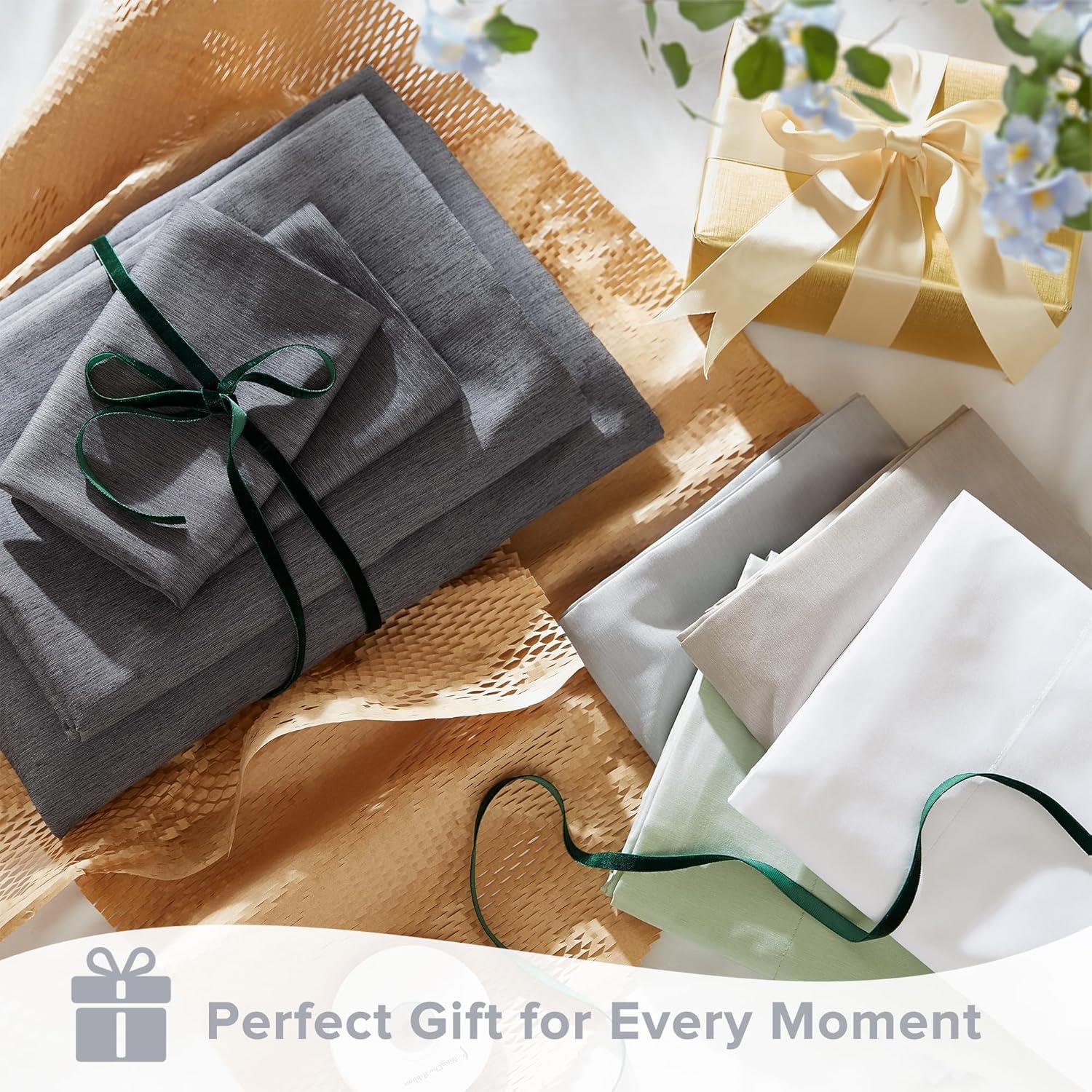 Juego de Sábanas Refrigerantes Comfort Spaces Reina 4 Piezas Gris