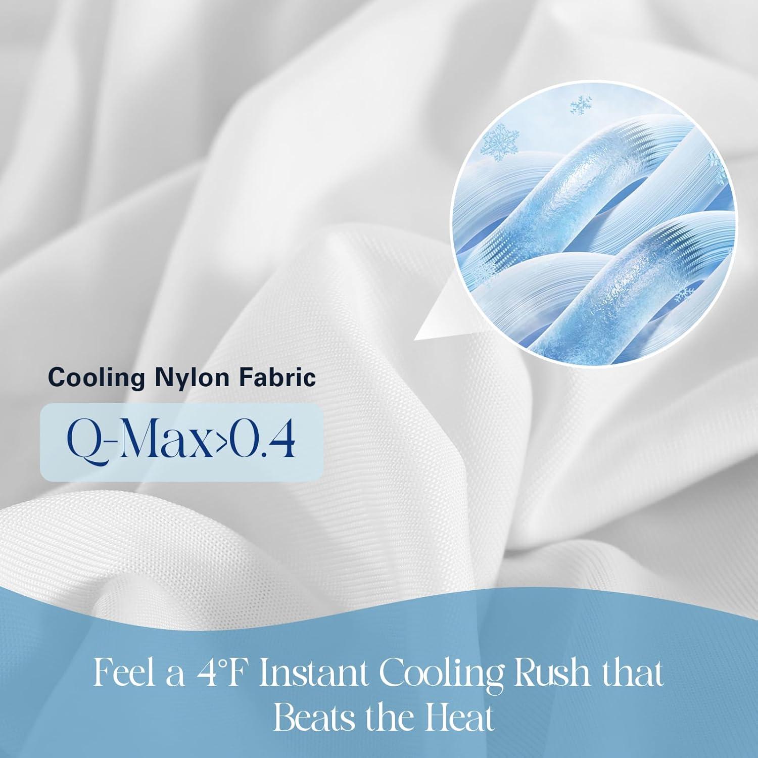 Juego de Sábanas Refrigerantes DOWNCOOL King, 4 Piezas, Blanco