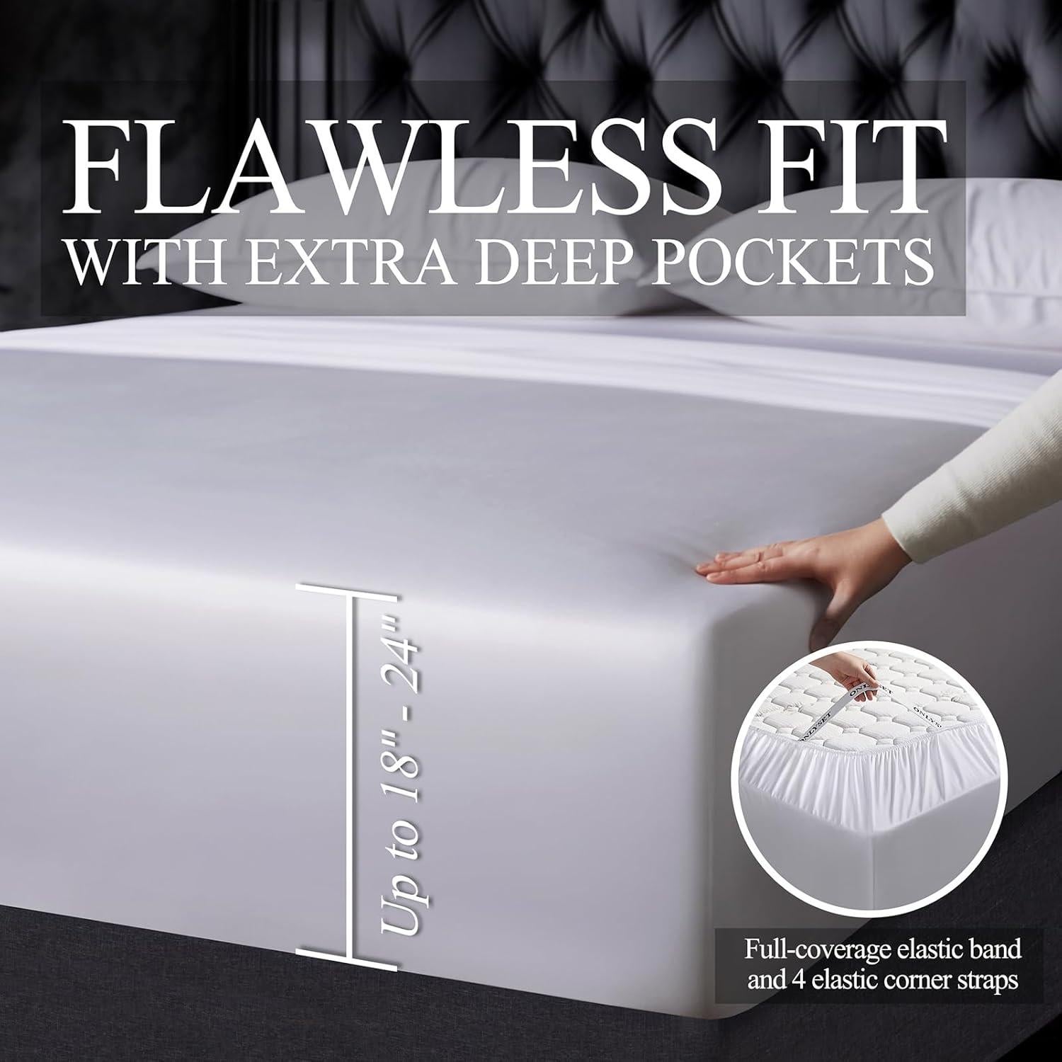 Juego de Sábanas King OnlySet 100% Viscosa Bambú 4 Piezas