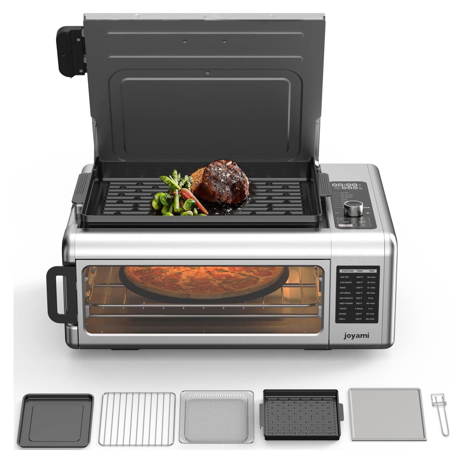 Horno de Aire Frito JOYAMI 18QT 1600W Multifuncional 9 en 1