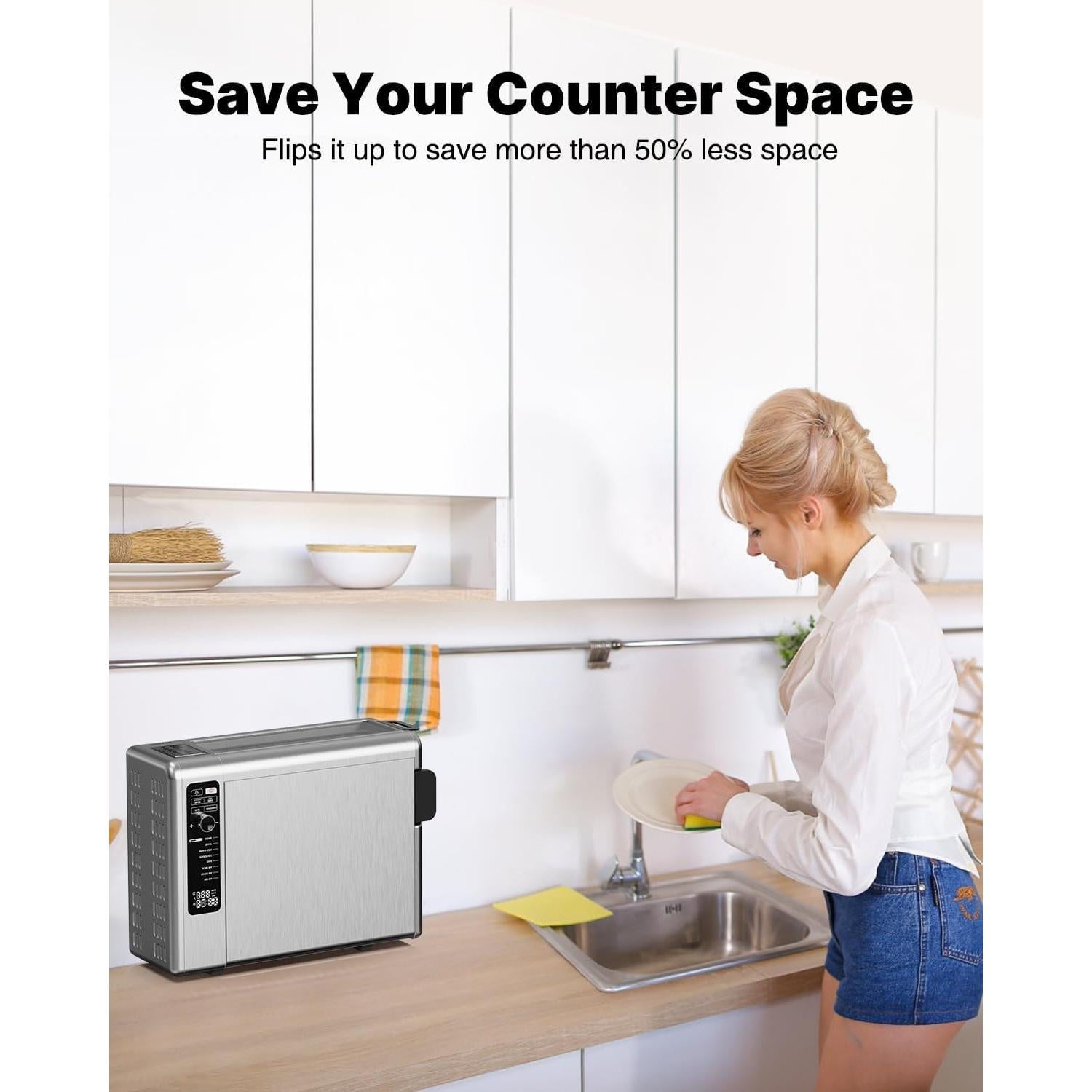 Horno de Aire Frito JOYAMI 18QT 1600W Multifuncional 9 en 1