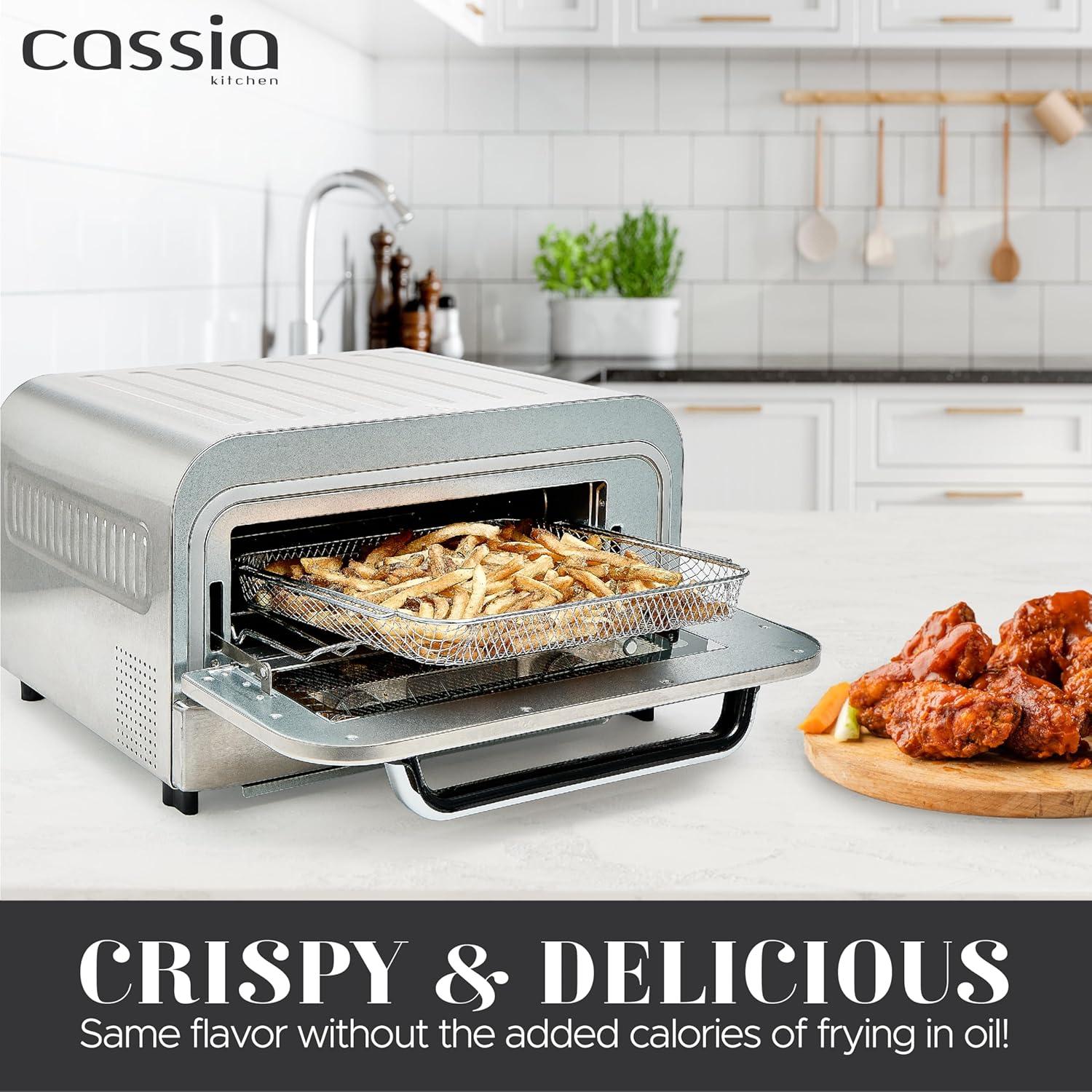 Horno de Pizza Eléctrico Cassia 20L 1800W Acero Inoxidable