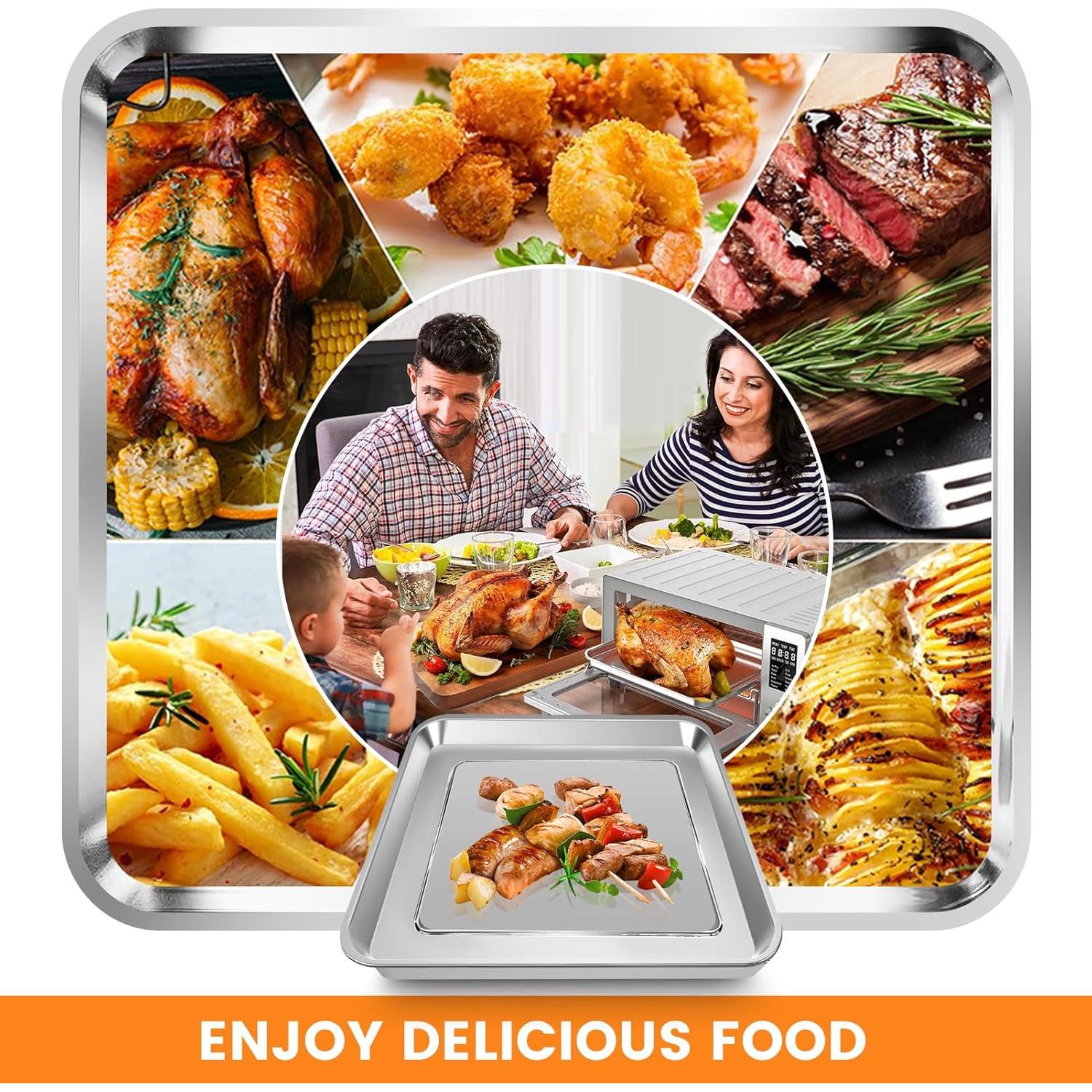 Sartén de Parrilla GXF para Horno de Aire Nuwave Bravo 28.4x26.7 cm