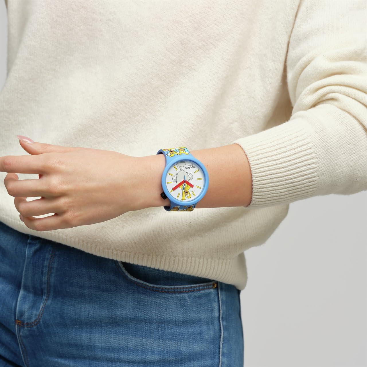 Reloj Unisex Swatch Big Bold Biosourced 47mm Azul Automático