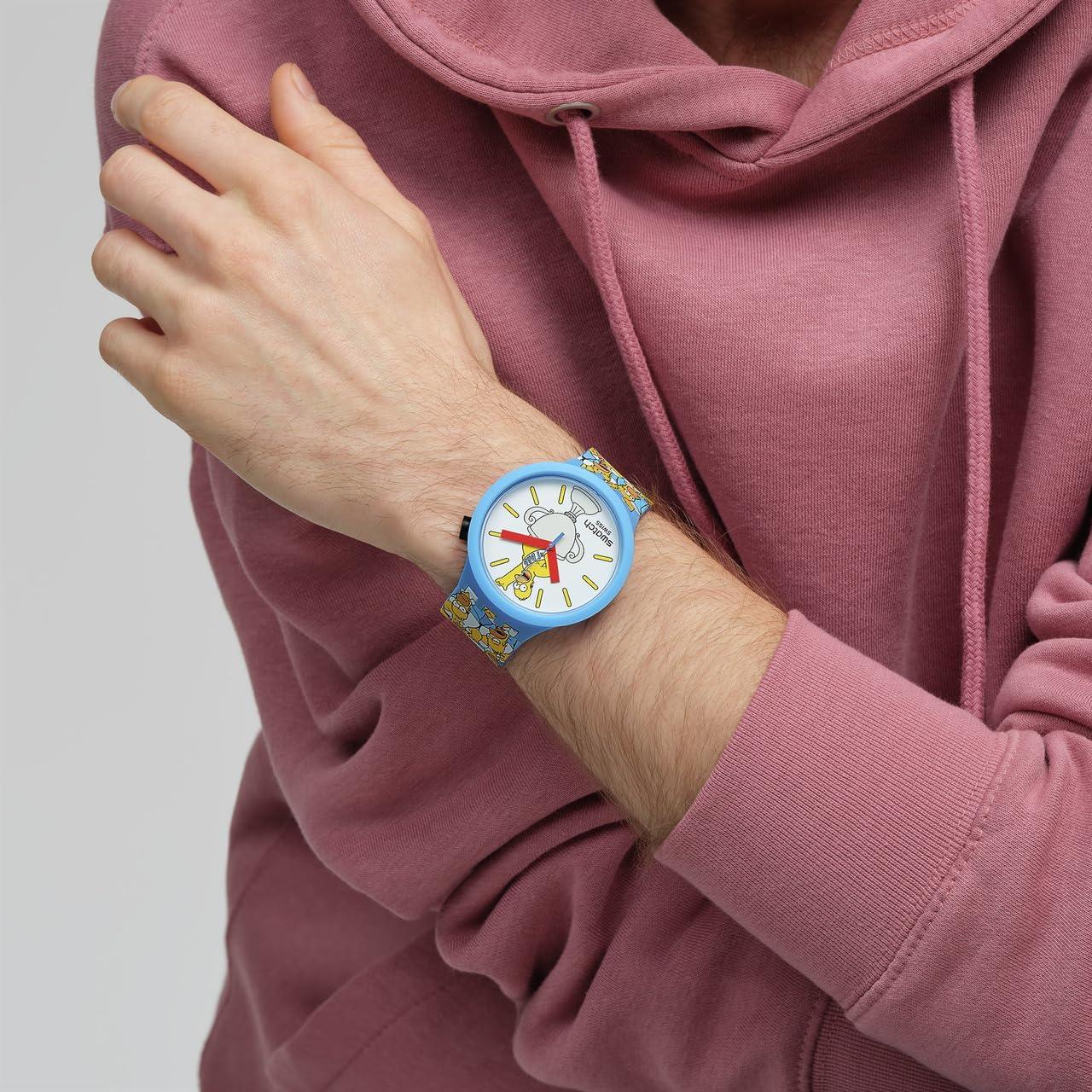 Reloj Unisex Swatch Big Bold Biosourced 47mm Azul Automático