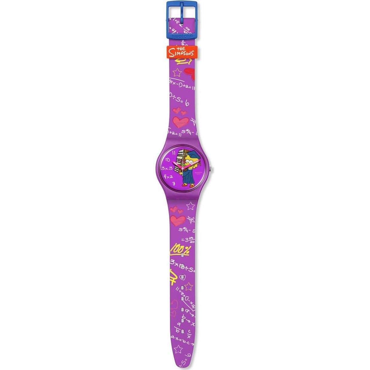 Reloj Unisex Swatch Gent Biosourced Lisa Simpson 34mm