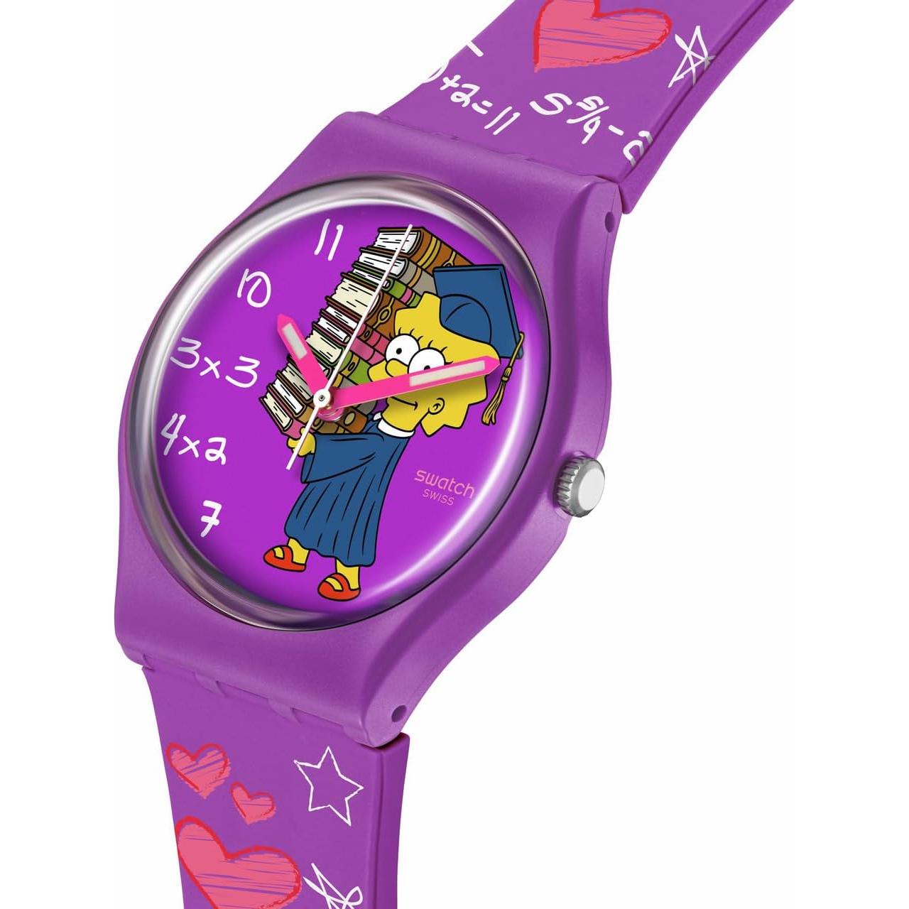 Reloj Unisex Swatch Gent Biosourced Lisa Simpson 34mm