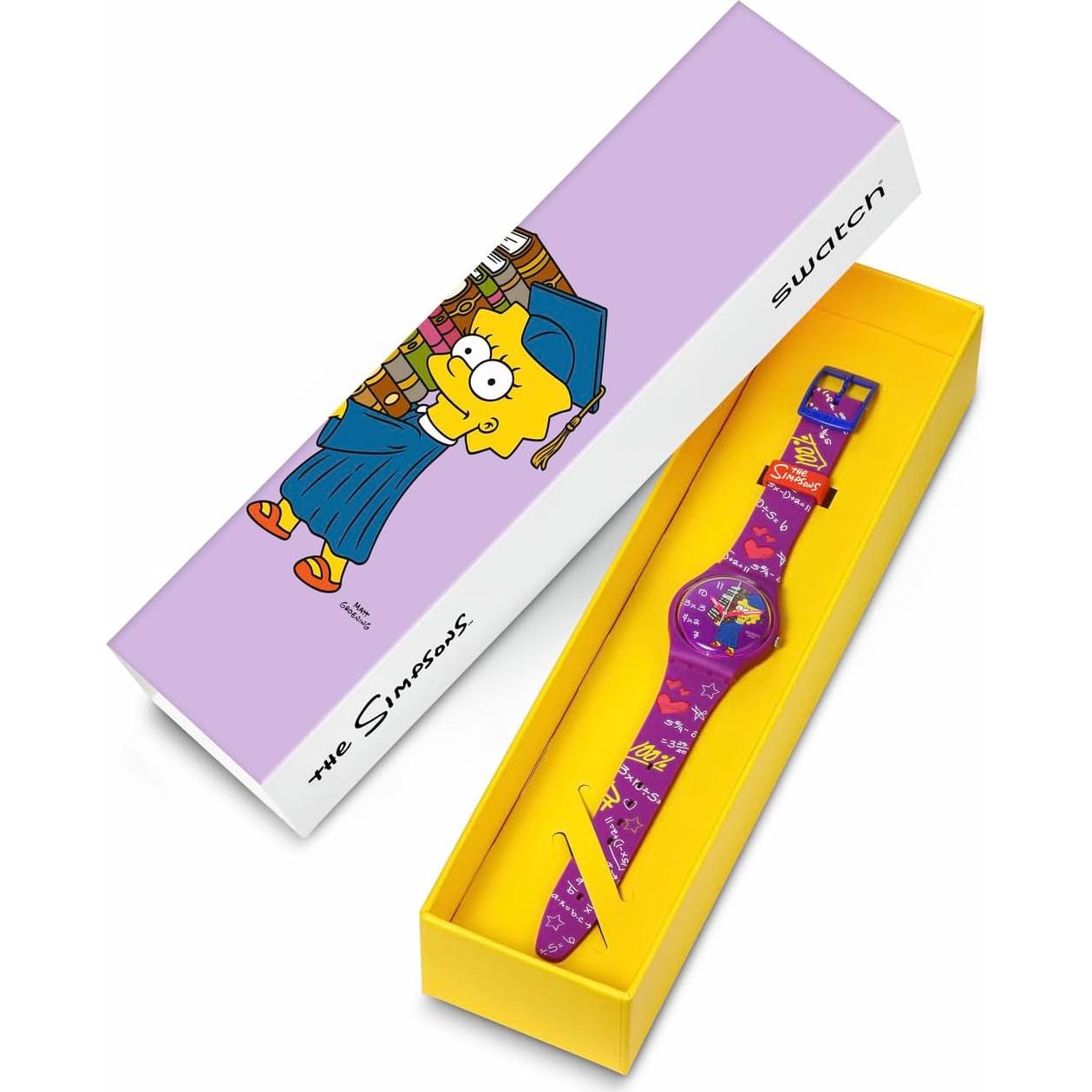 Reloj Unisex Swatch Gent Biosourced Lisa Simpson 34mm