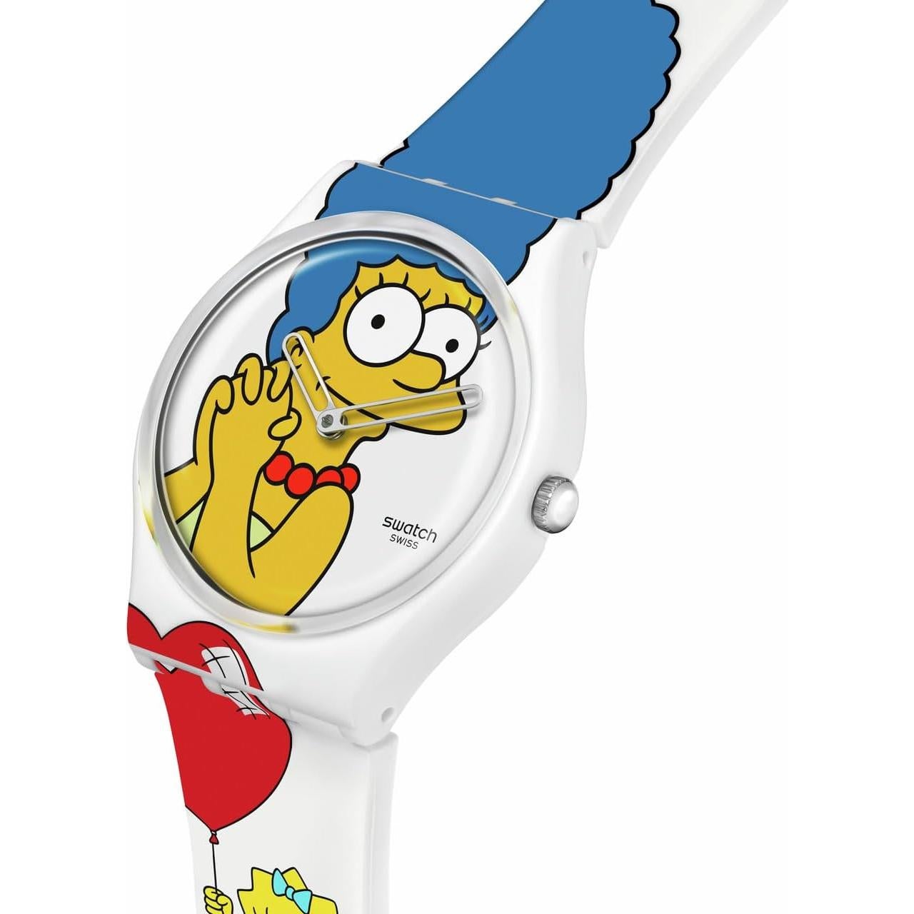 Reloj Unisex Swatch Gent Biosourced 34mm Los Simpson