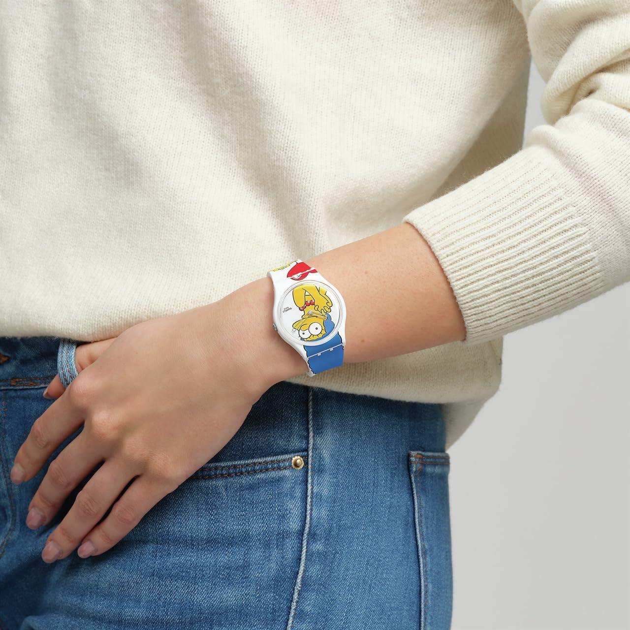 Reloj Unisex Swatch Gent Biosourced 34mm Los Simpson