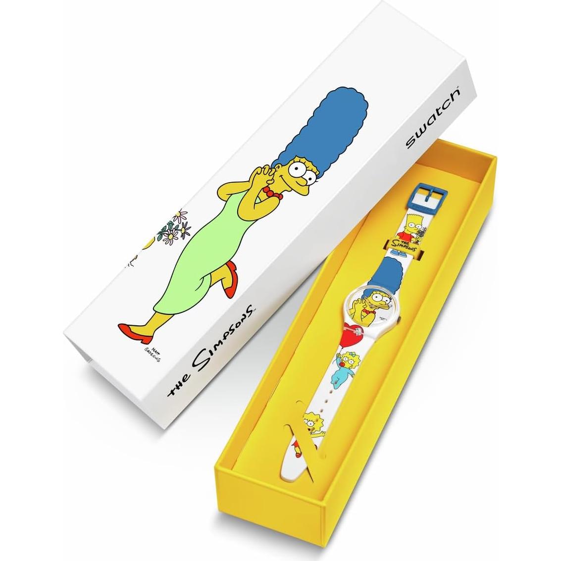 Reloj Unisex Swatch Gent Biosourced 34mm Los Simpson