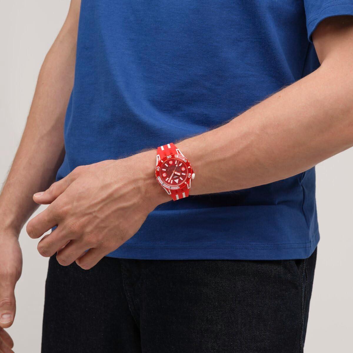 Reloj Casual Unisex Swatch Bio-sourced 44mm Rojo