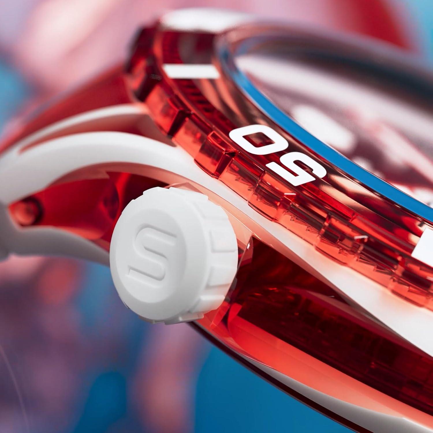 Reloj Casual Unisex Swatch Bio-sourced 44mm Rojo