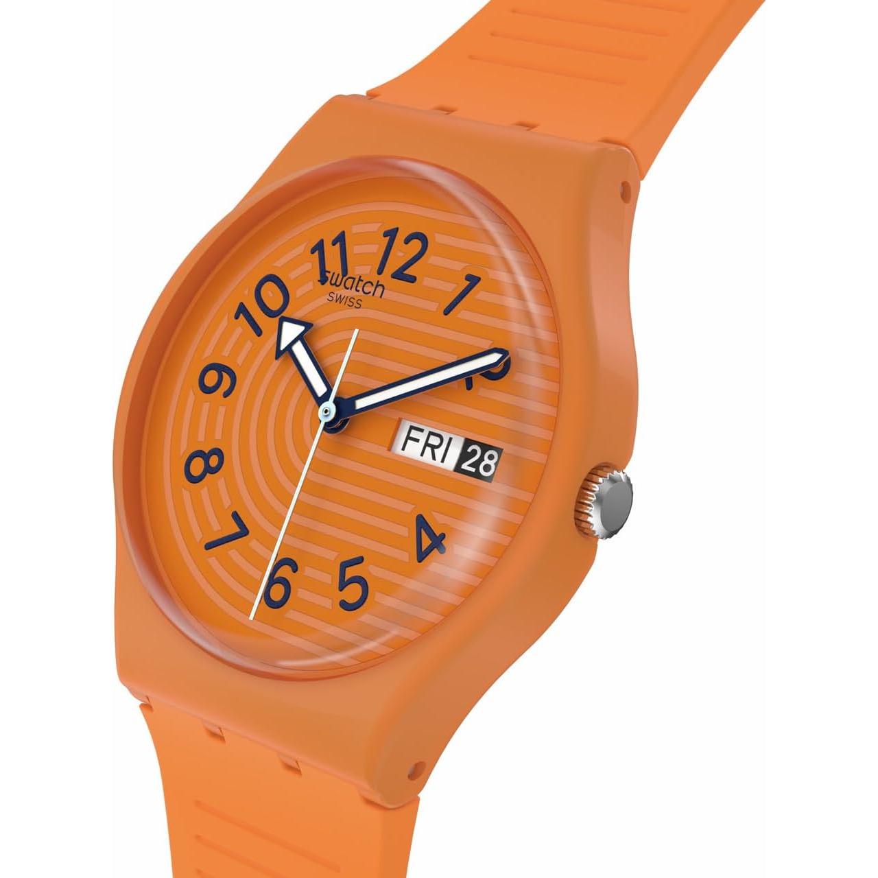 Reloj Unisex Swatch Gent Biosourced Naranja 34mm Cuarzo