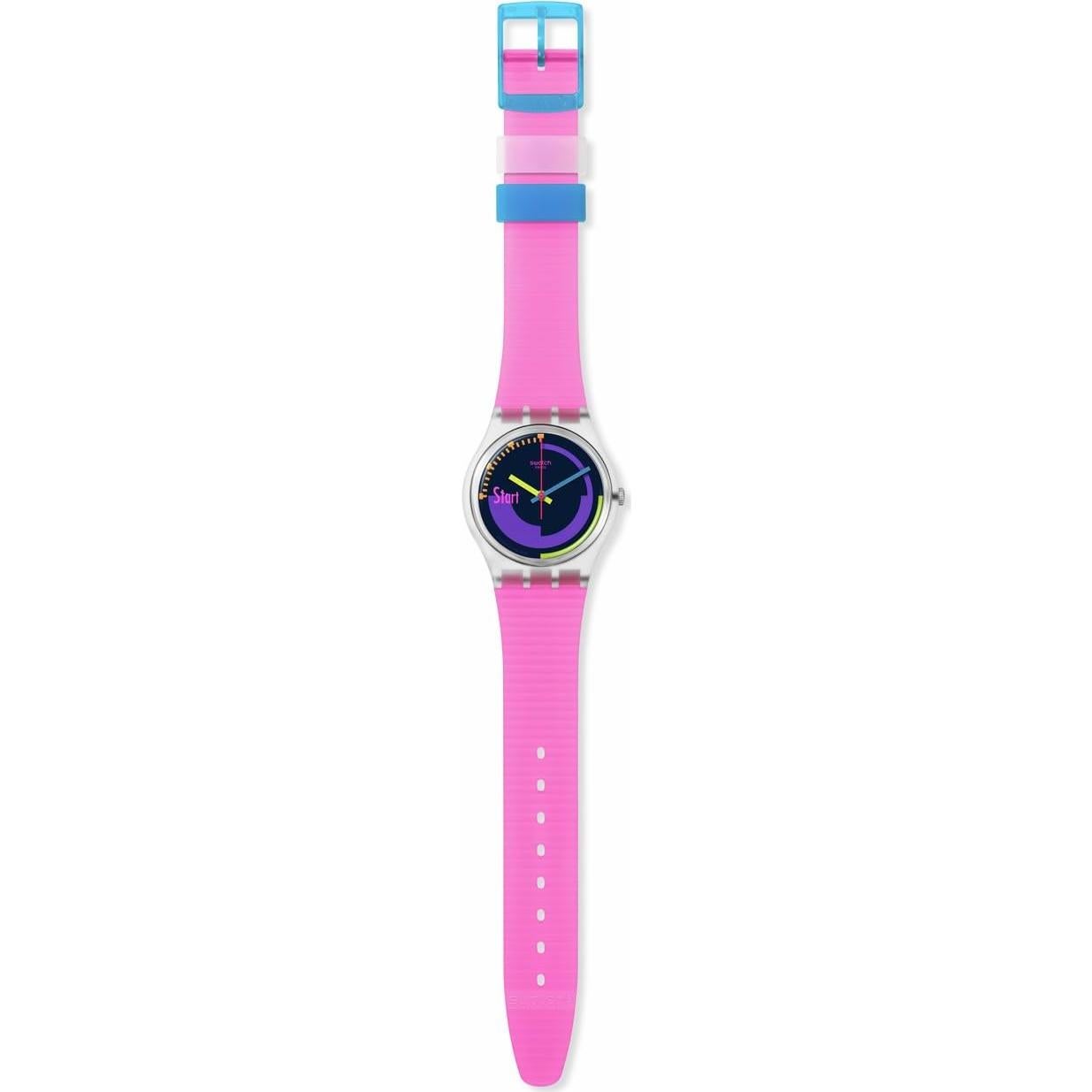Reloj Swatch Gent Biosourced Unisex Rosa Neón 34mm Cuarzo