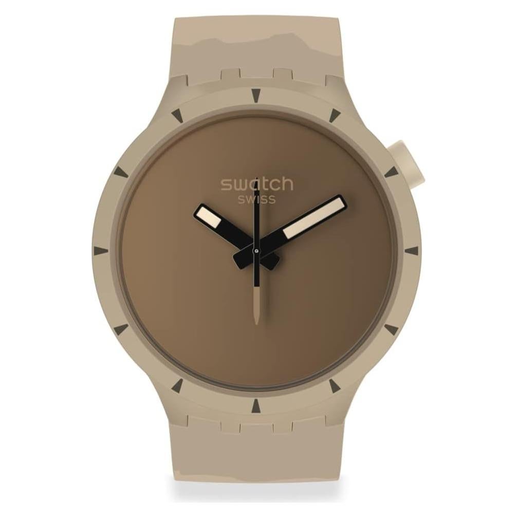 Reloj Unisex Swatch Big Bold Bioceramic 47mm Beige Automático