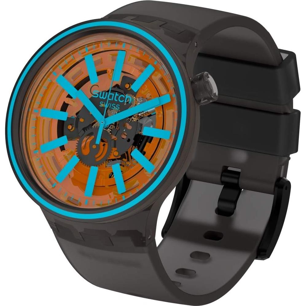 Reloj Swatch BIG BOLD Unisex Azul 47mm Resistente al Agua