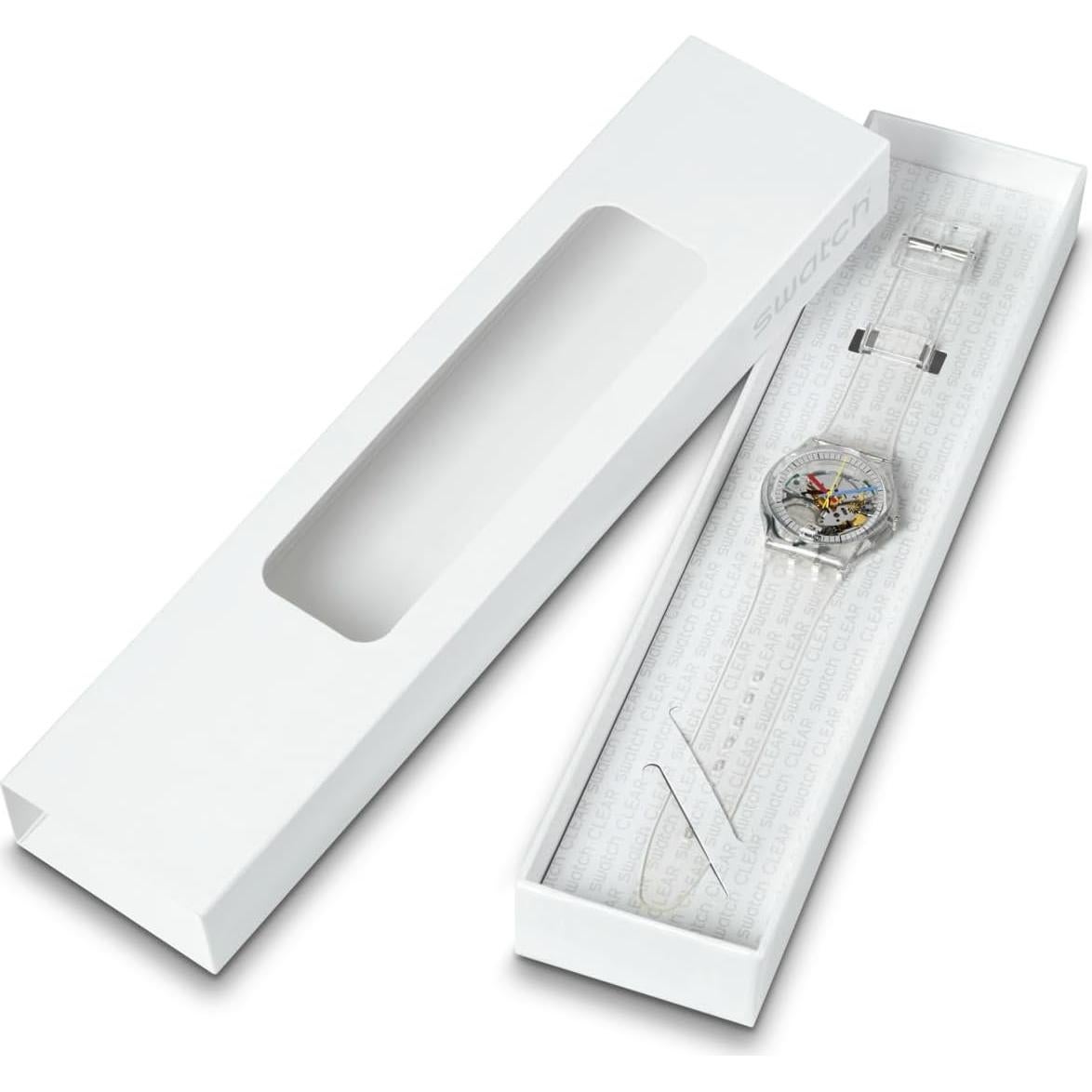 Reloj Swatch Gent Biosourced 34mm Cuarzo Transparente Unisex