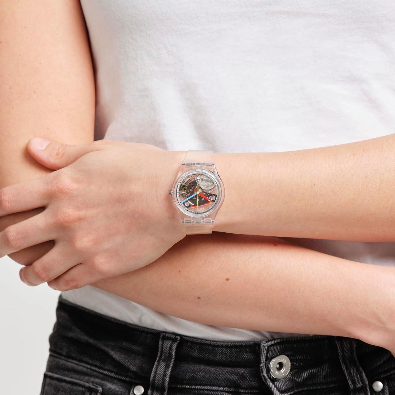 Reloj Swatch Gent Biosourced 34mm Cuarzo Transparente Unisex