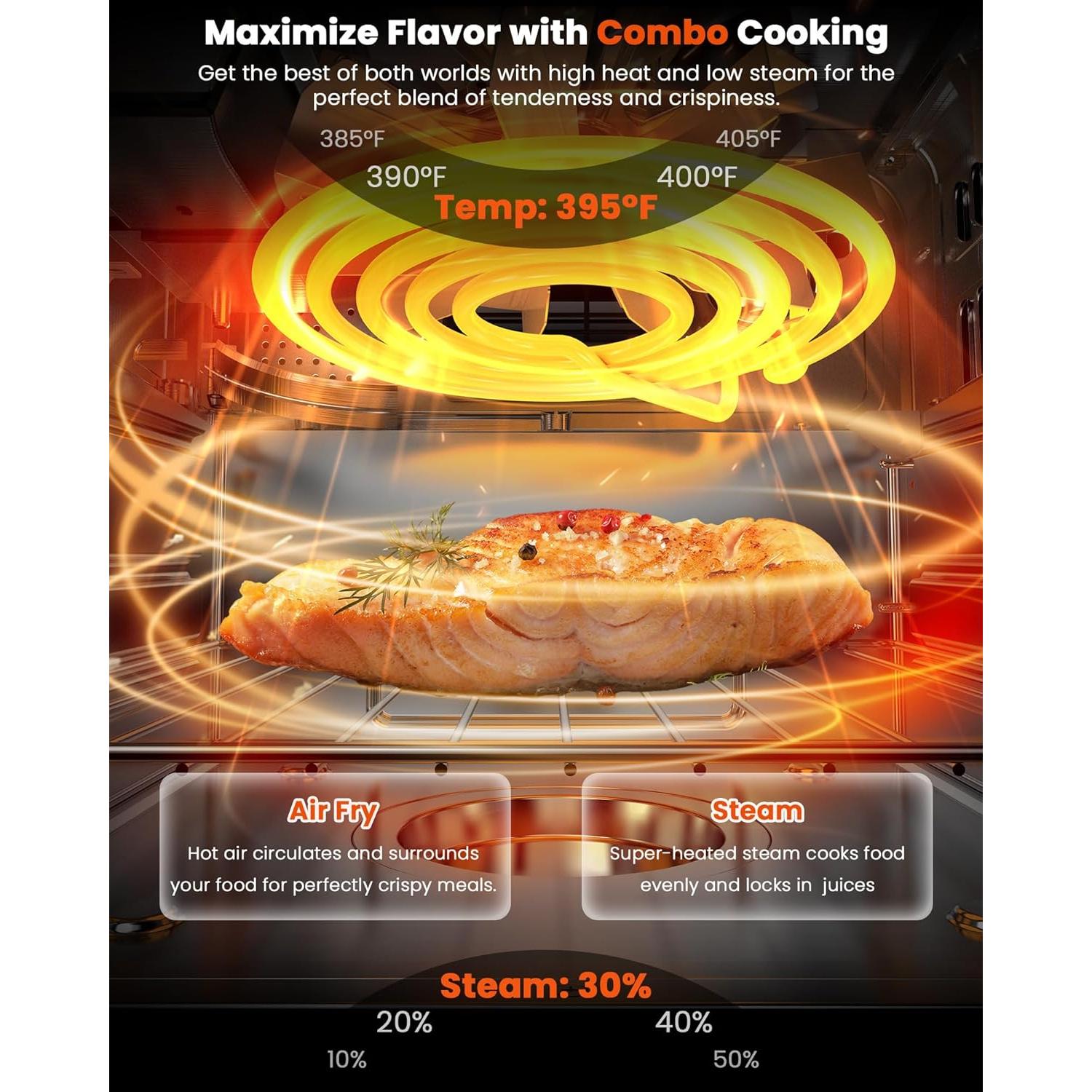 Horno de Vapor Sous Vide Nuwave 16 Cuartos Acero Inoxidable