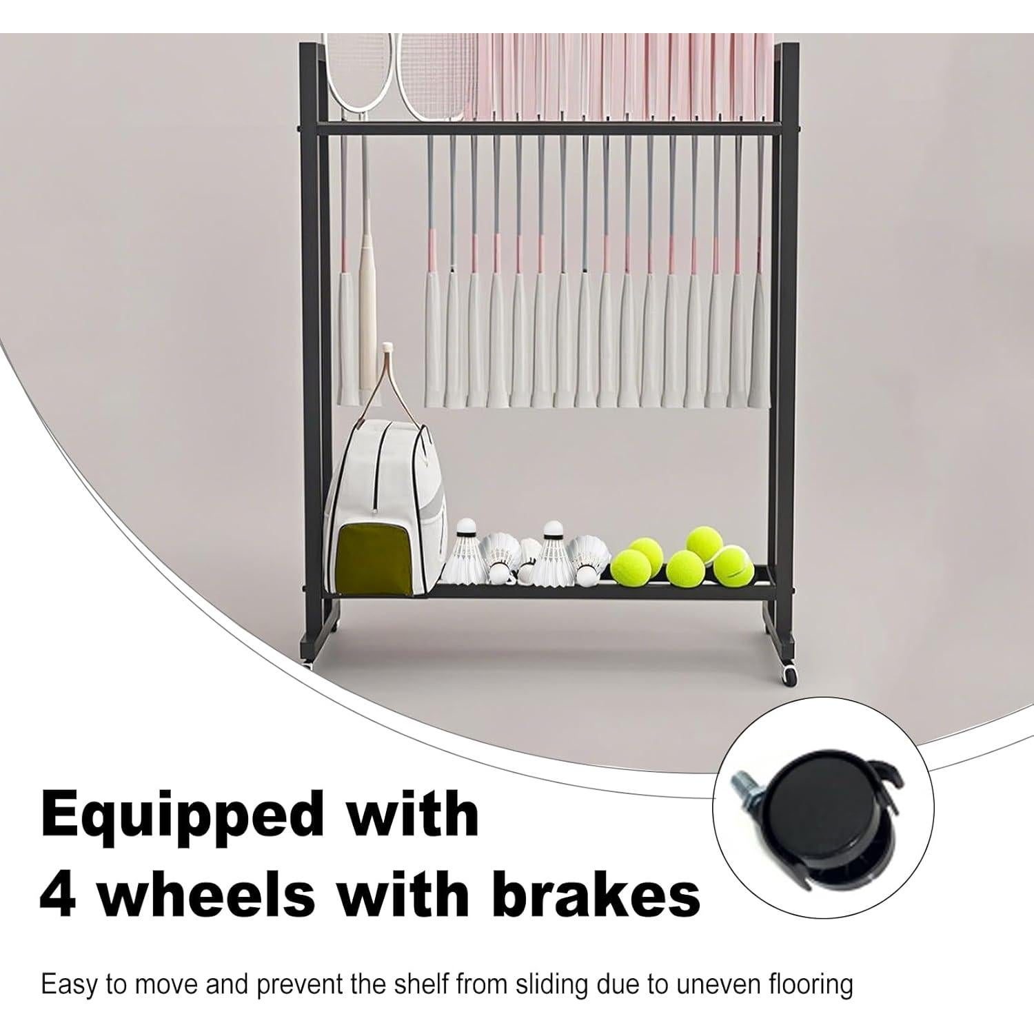 Soporte para Raquetas de Tenis Jueraori, Organizador de Acero 4.63kg