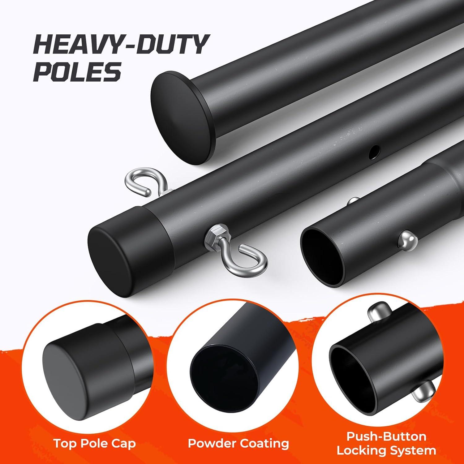 Juego de Bádminton Haokelball con Red Portátil y 4 Raquetas