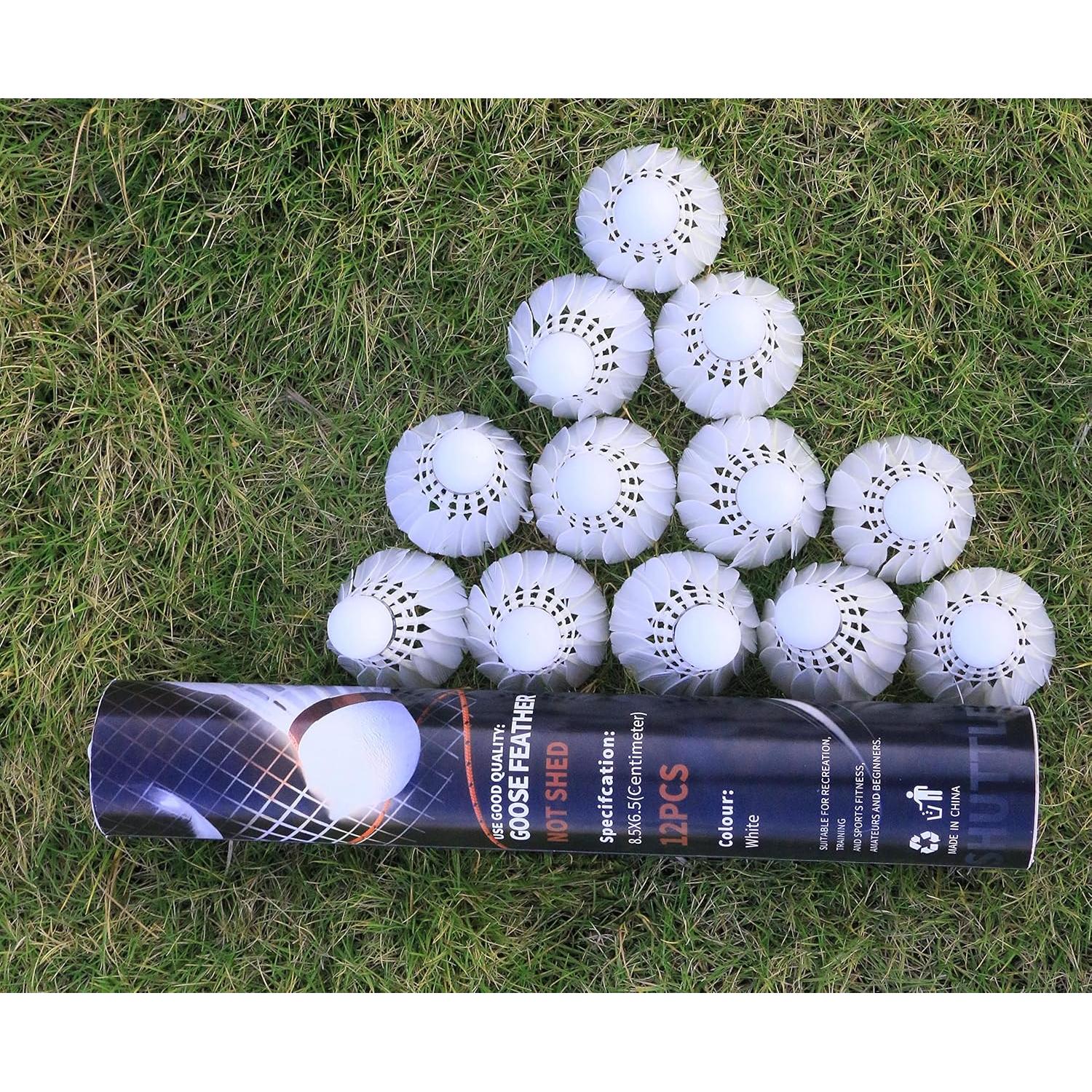 Paquete de 12 Volantes de Bádminton Larumsport - Alta Velocidad